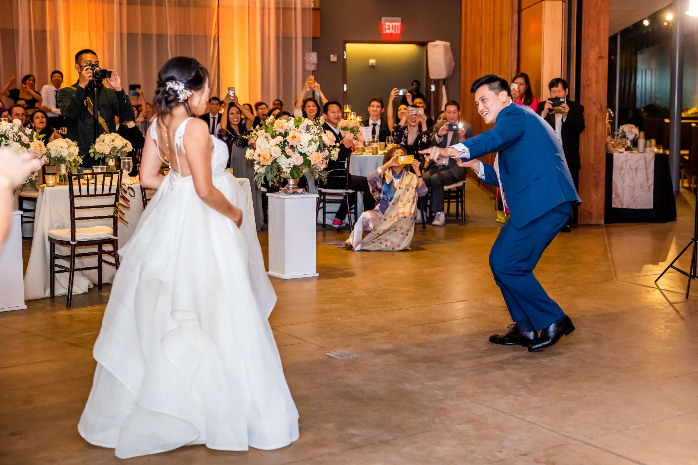 Scripps Seaside Forum Wedding coordinated by Willmus Weddings, Quynh and Tyler Wedding Photo #164 by True Photography