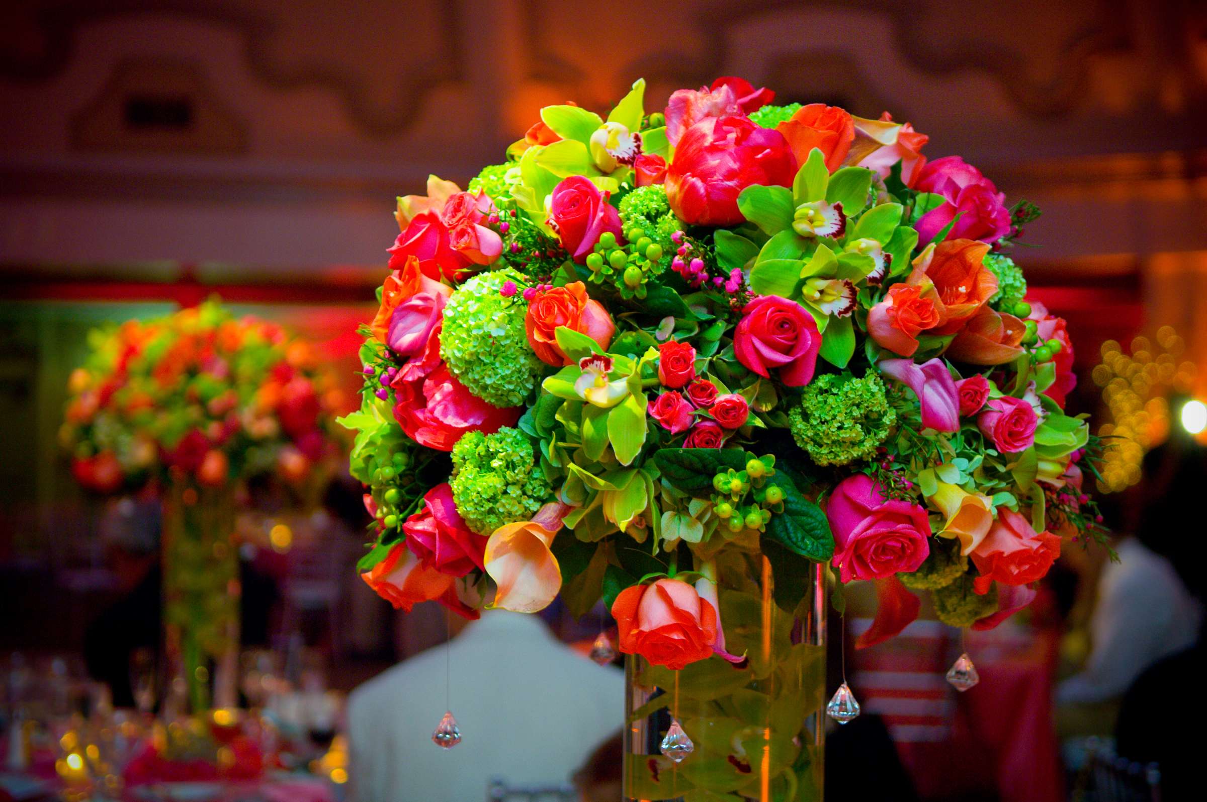 Centerpieces at Hotel Del Coronado Wedding, Vanessa and Matt Wedding Photo #37 by True Photography