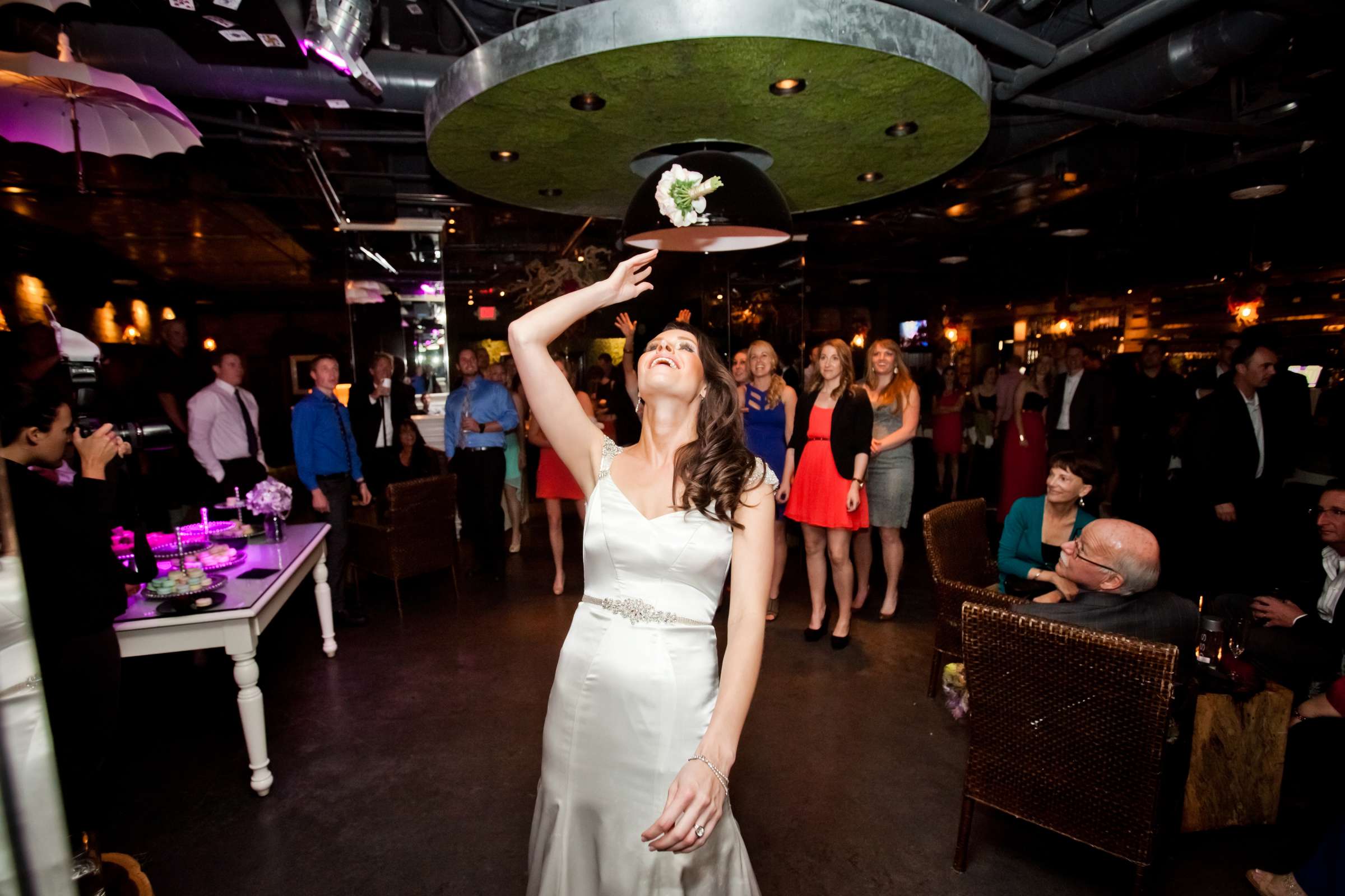 Bouquet and Garter Toss at Vin de Syrah Wedding, Christy and Sterling Wedding Photo #114514 by True Photography