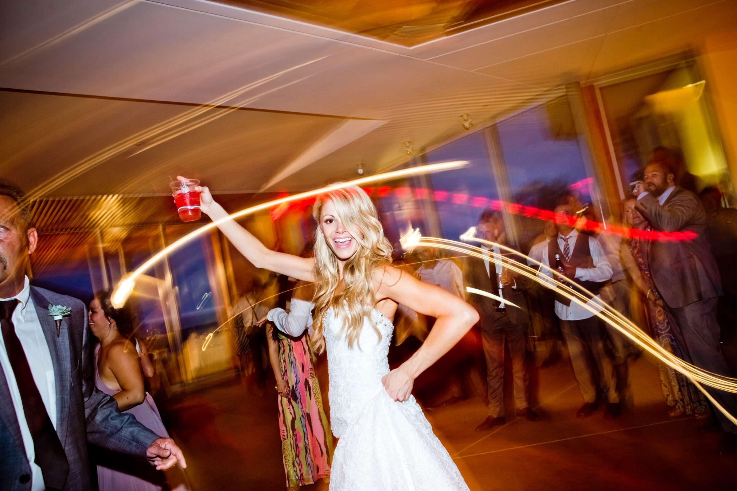 Dancing at Scripps Seaside Forum Wedding coordinated by Carmin Designs, Kelly and Jodie Wedding Photo #54 by True Photography