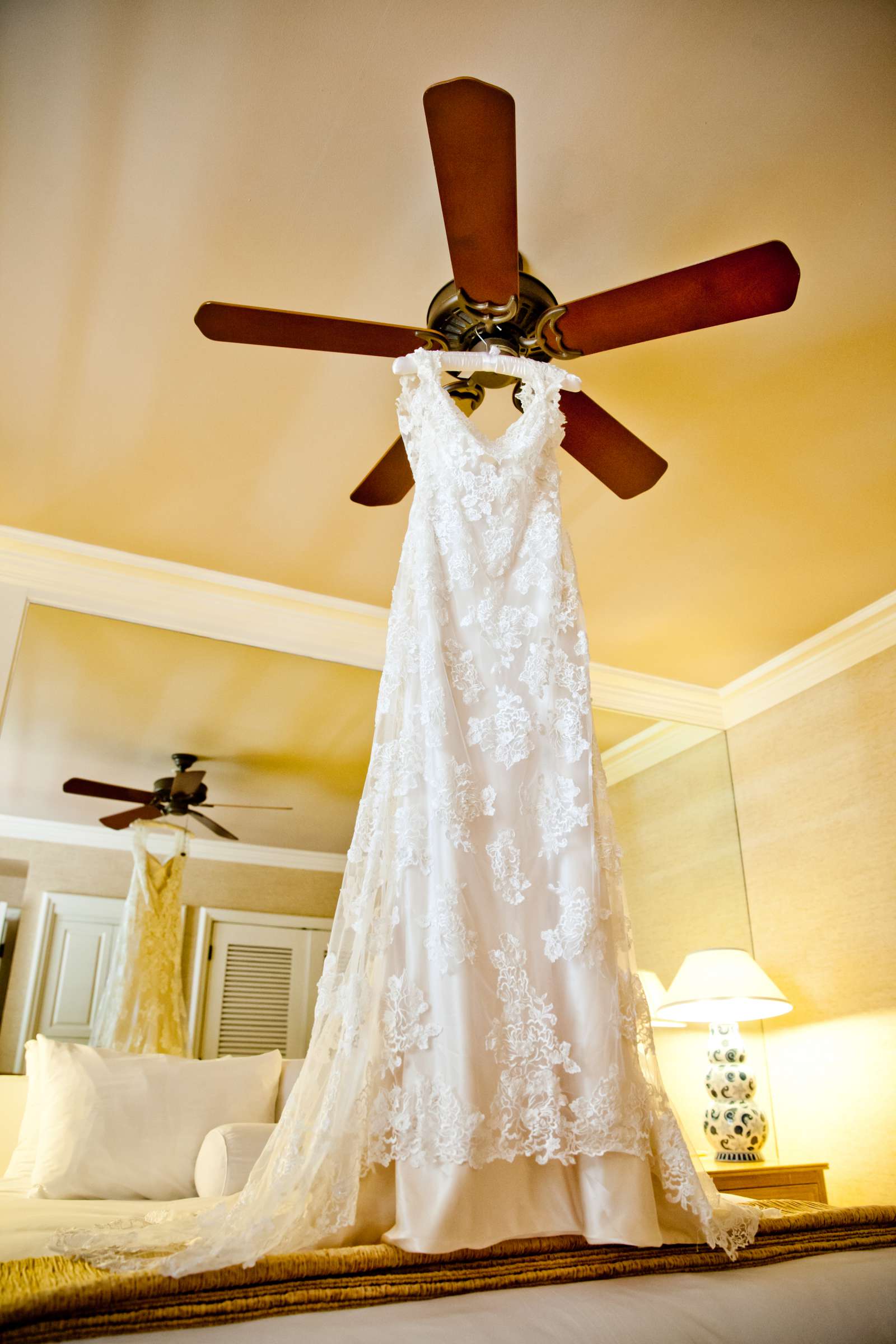 Wedding Dress at La Valencia Wedding coordinated by La Valencia, Kathy and Tony Wedding Photo #13 by True Photography