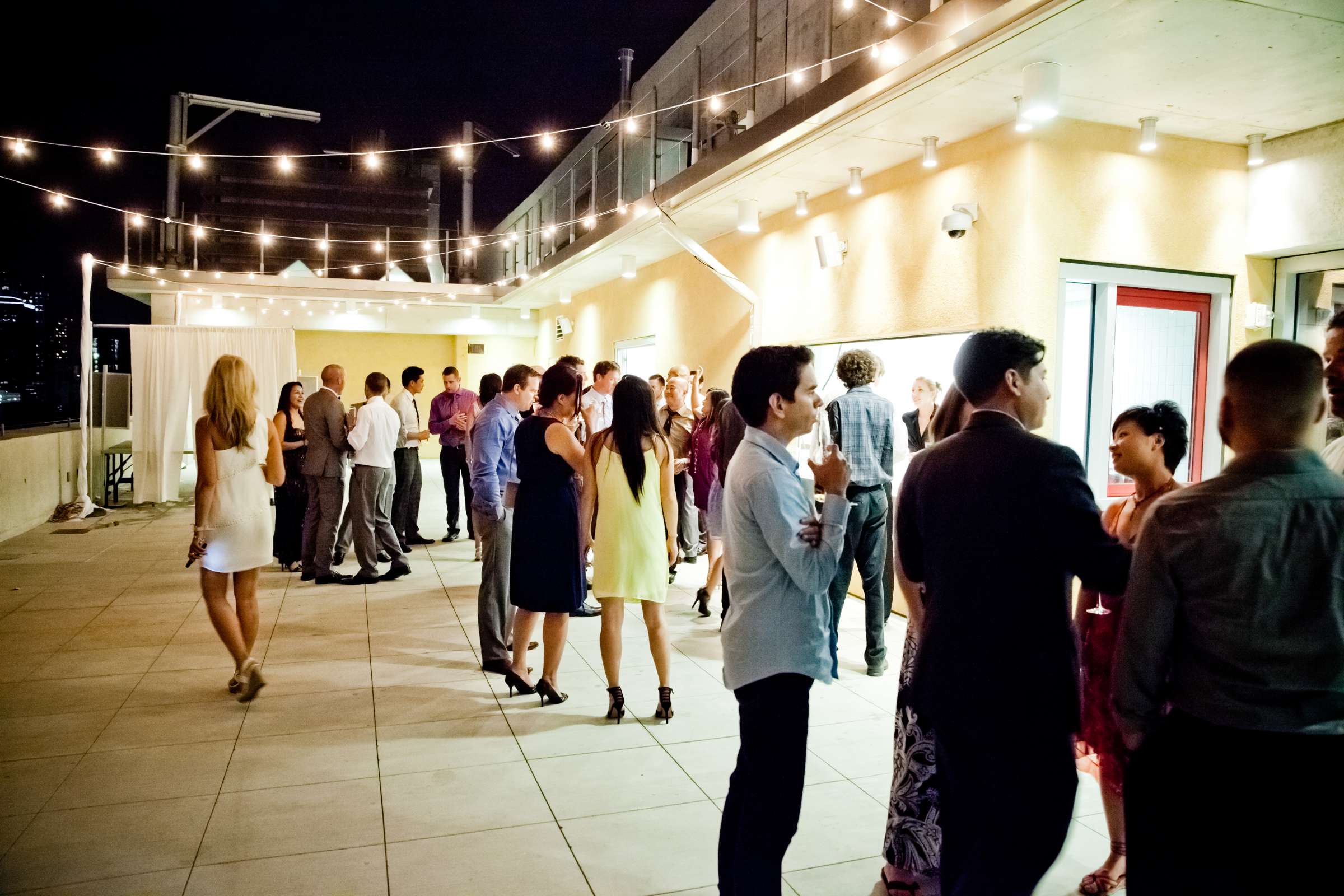 Reception at San Diego Central Library Wedding coordinated by Chic Reverie by Jenna, Ava and Joel Wedding Photo #94 by True Photography