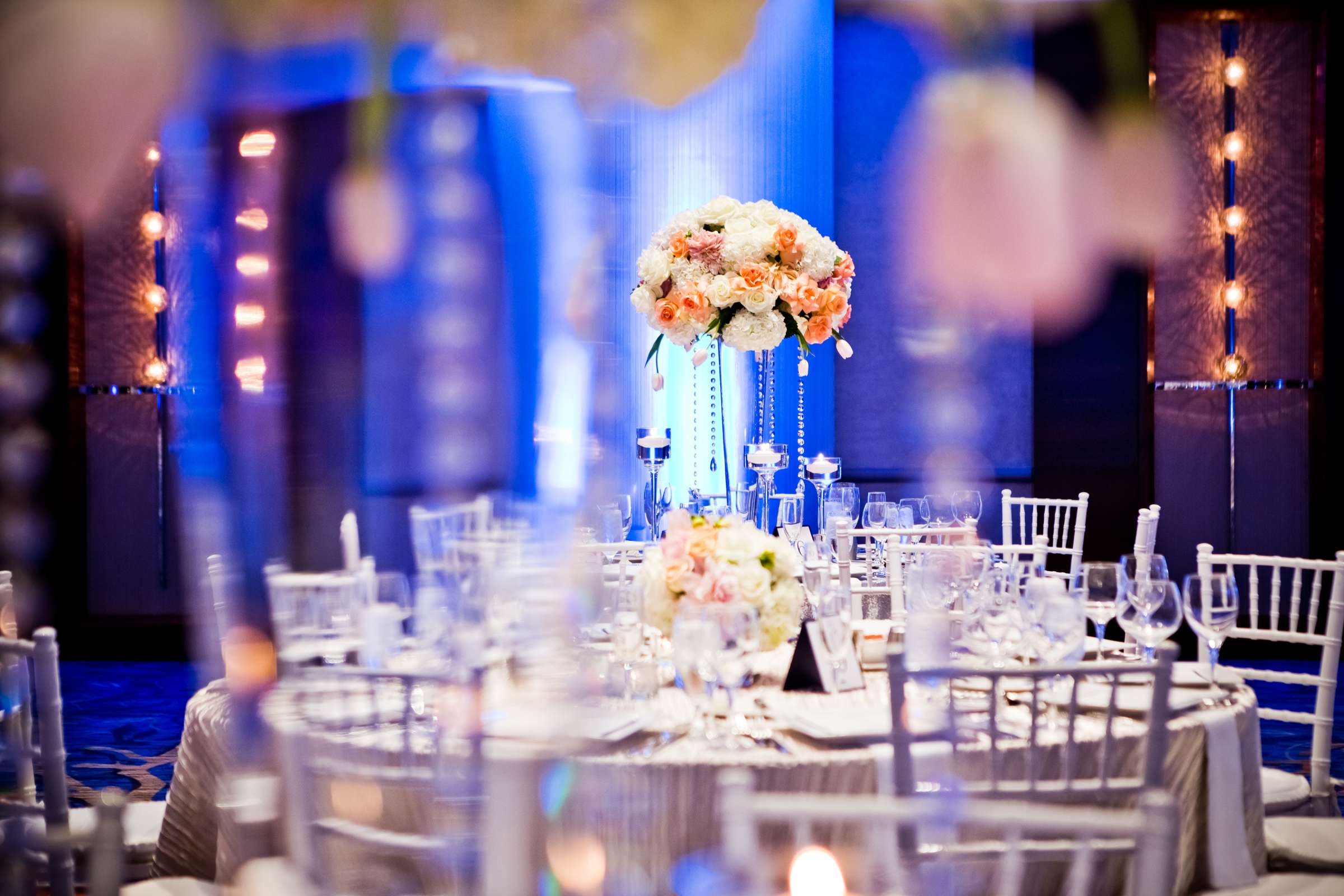 Table Shots at Marriott Marquis San Diego Marina Wedding coordinated by Victoria Weddings & Events, Rachel and Efrem Wedding Photo #123605 by True Photography