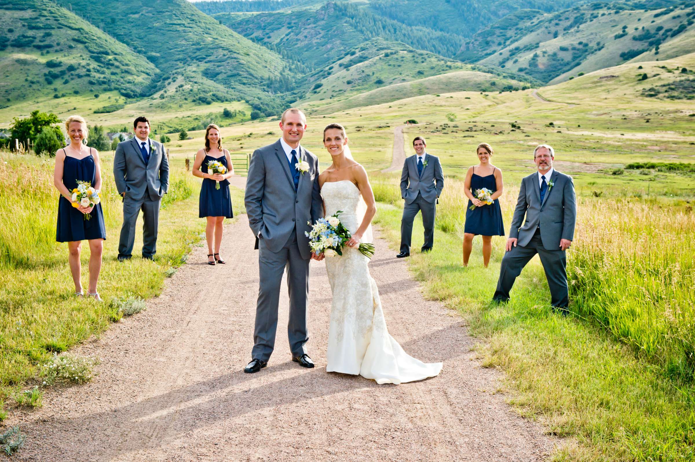 In a Field, Bridal Party at The Manor House Wedding, Kelly and Josh Wedding Photo #125955 by True Photography