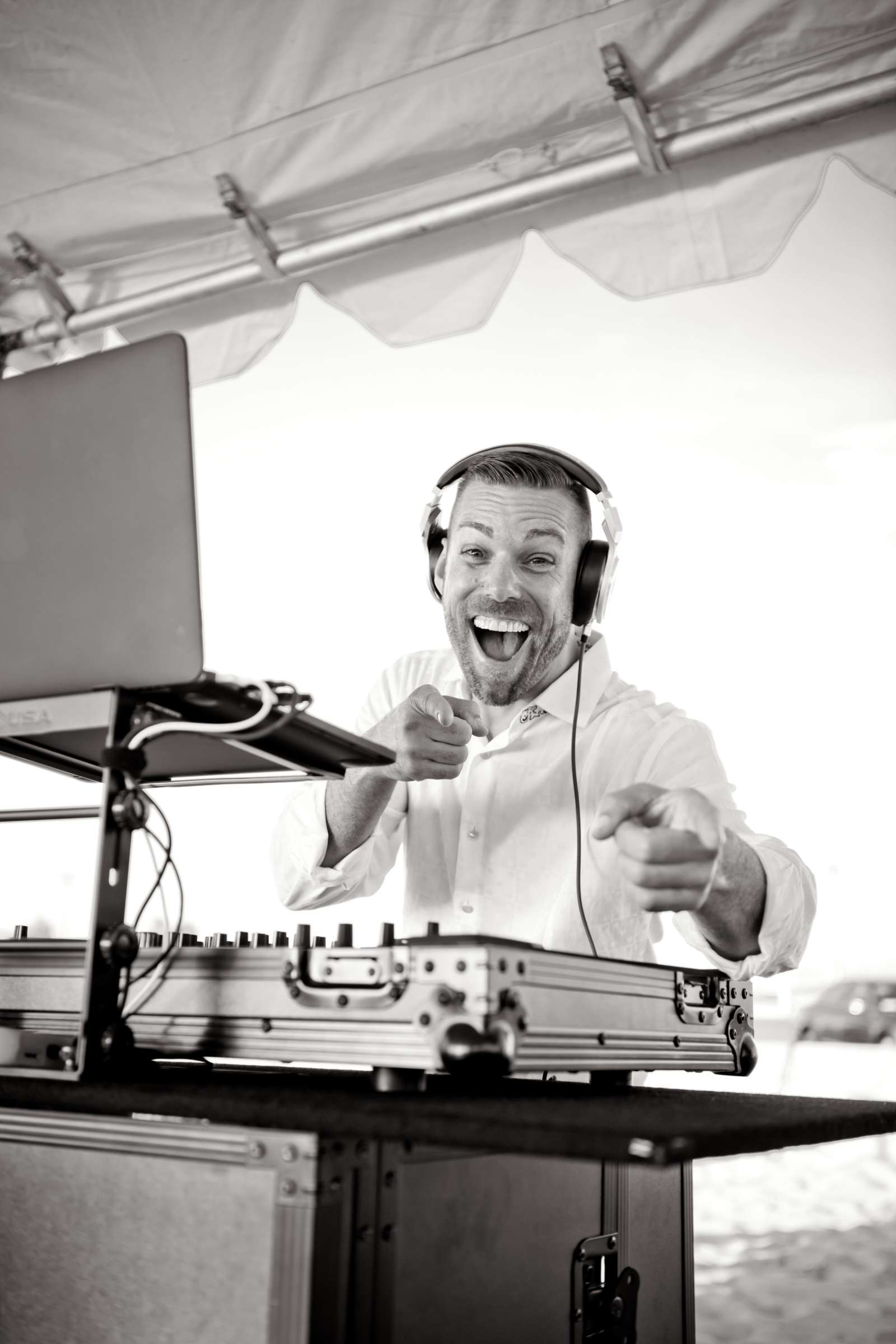 DJ at California State Beaches Wedding, Ashly and John Wedding Photo #43 by True Photography