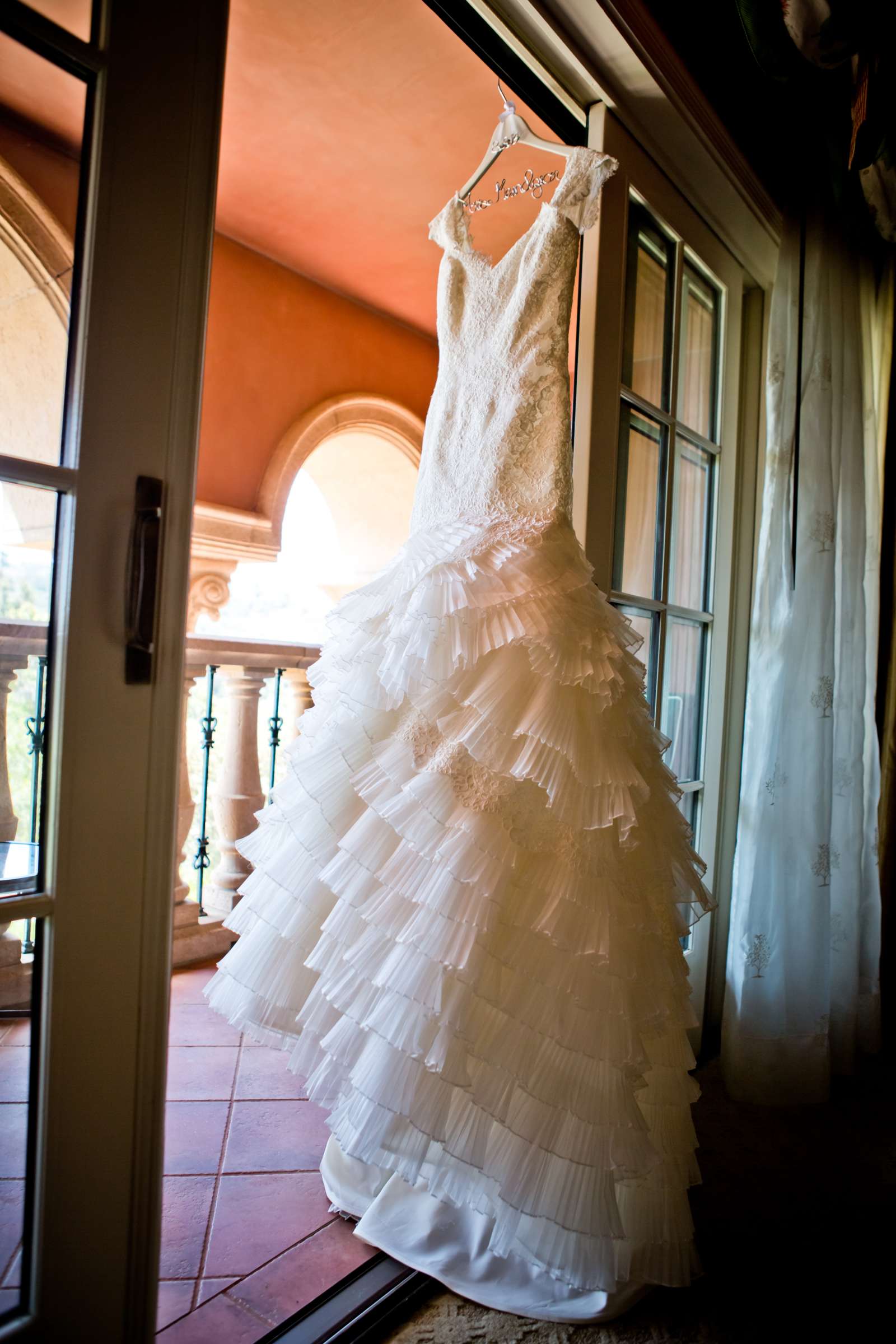 Wedding Dress at Scripps Seaside Forum Wedding coordinated by EverAfter Events, Cecilia and Dan Wedding Photo #127820 by True Photography