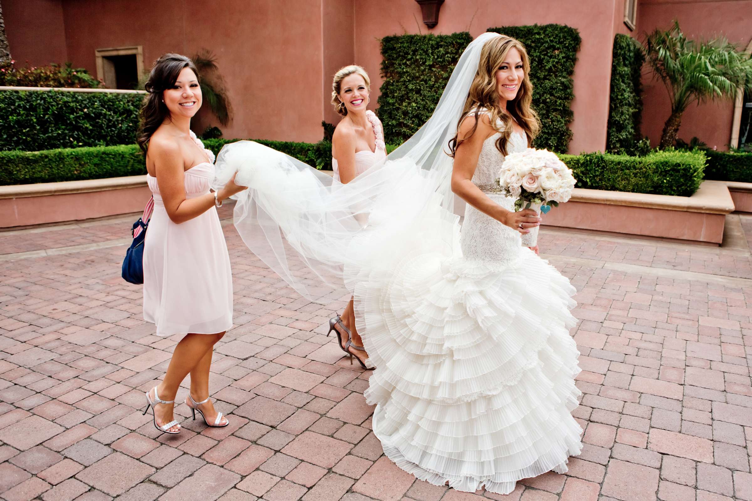 Wedding Dress at Scripps Seaside Forum Wedding coordinated by EverAfter Events, Cecilia and Dan Wedding Photo #127840 by True Photography