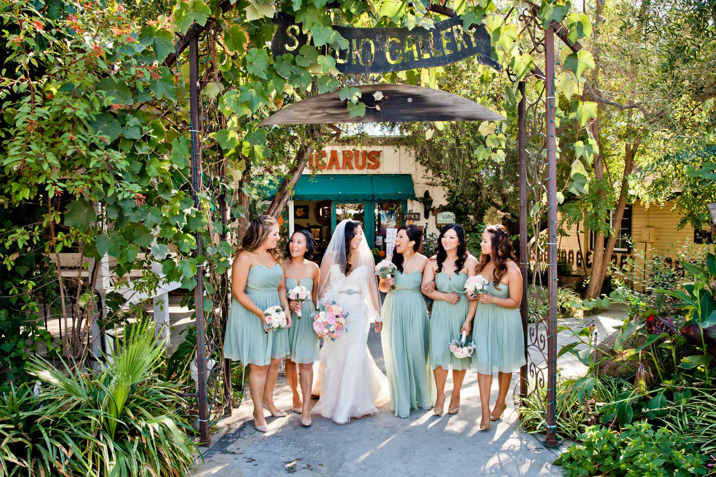 Bridesmaids at Bernardo Winery Wedding coordinated by Lavish Weddings, Michelle and Richard Wedding Photo #136984 by True Photography