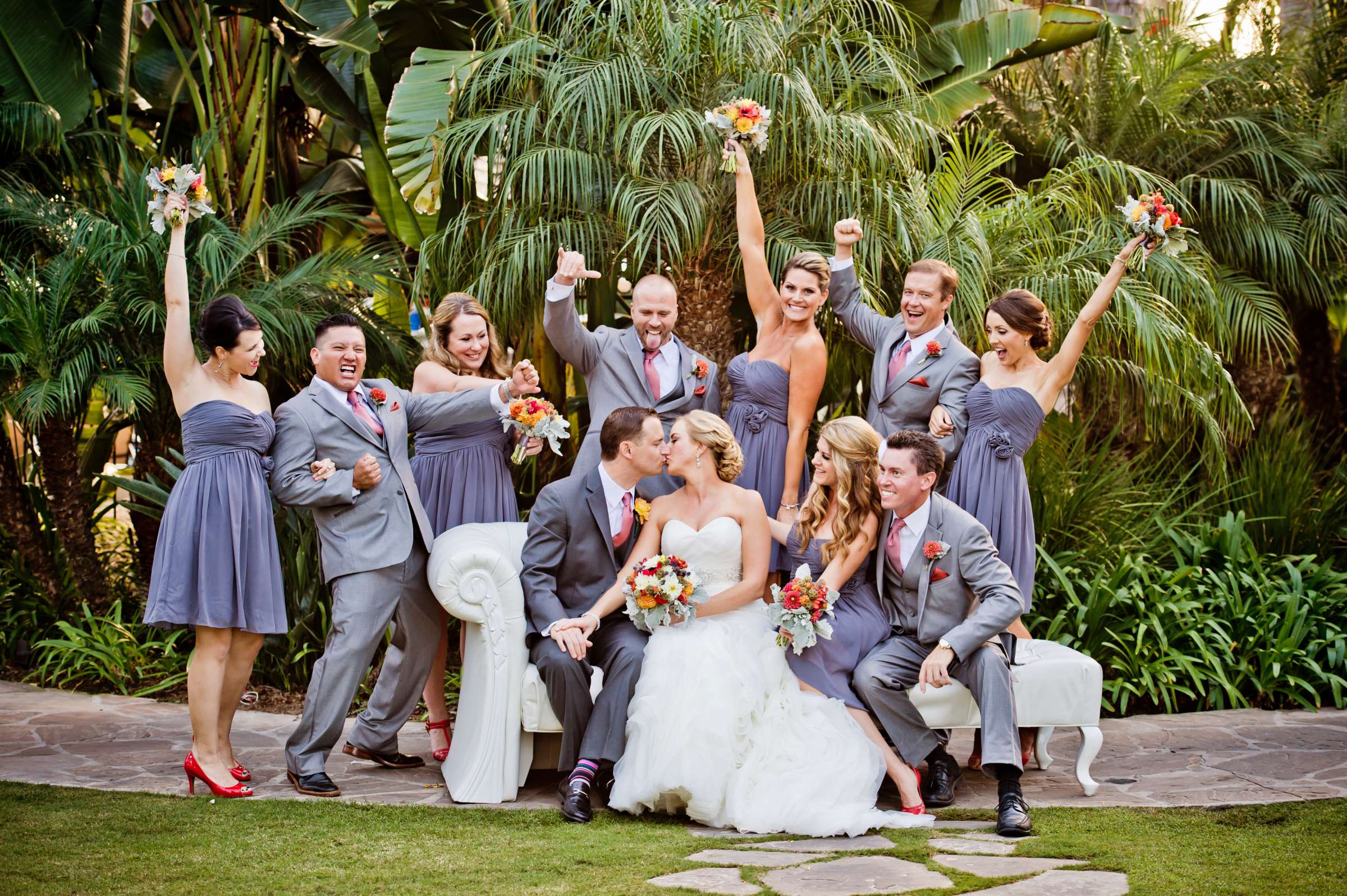 Bridal Party at The Dana on Mission Bay Wedding coordinated by I Do Weddings, Heather and James Wedding Photo #39 by True Photography