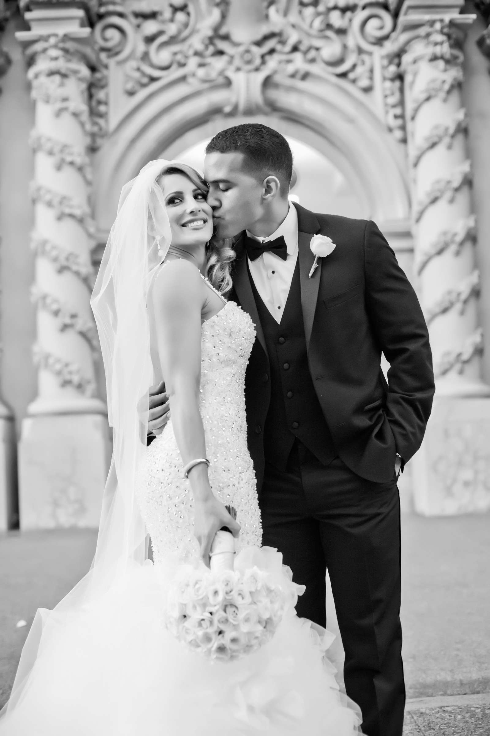 San Diego Central Library Wedding, Camille and JuanCarlos Wedding Photo #14 by True Photography