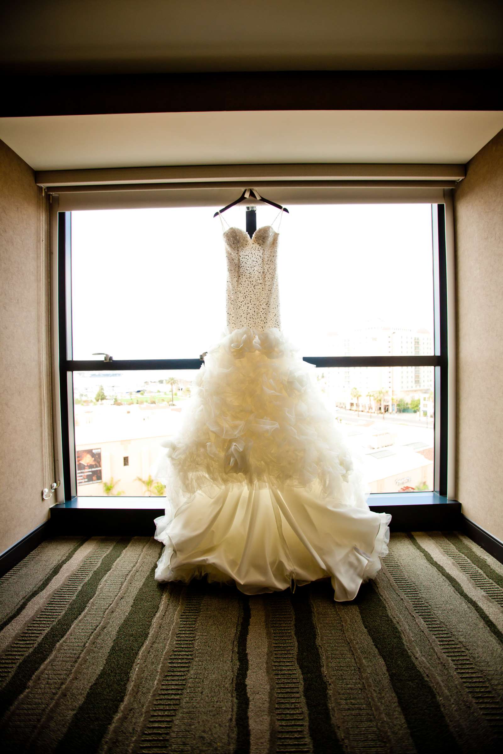 Wedding Dress at San Diego Central Library Wedding, Camille and JuanCarlos Wedding Photo #17 by True Photography