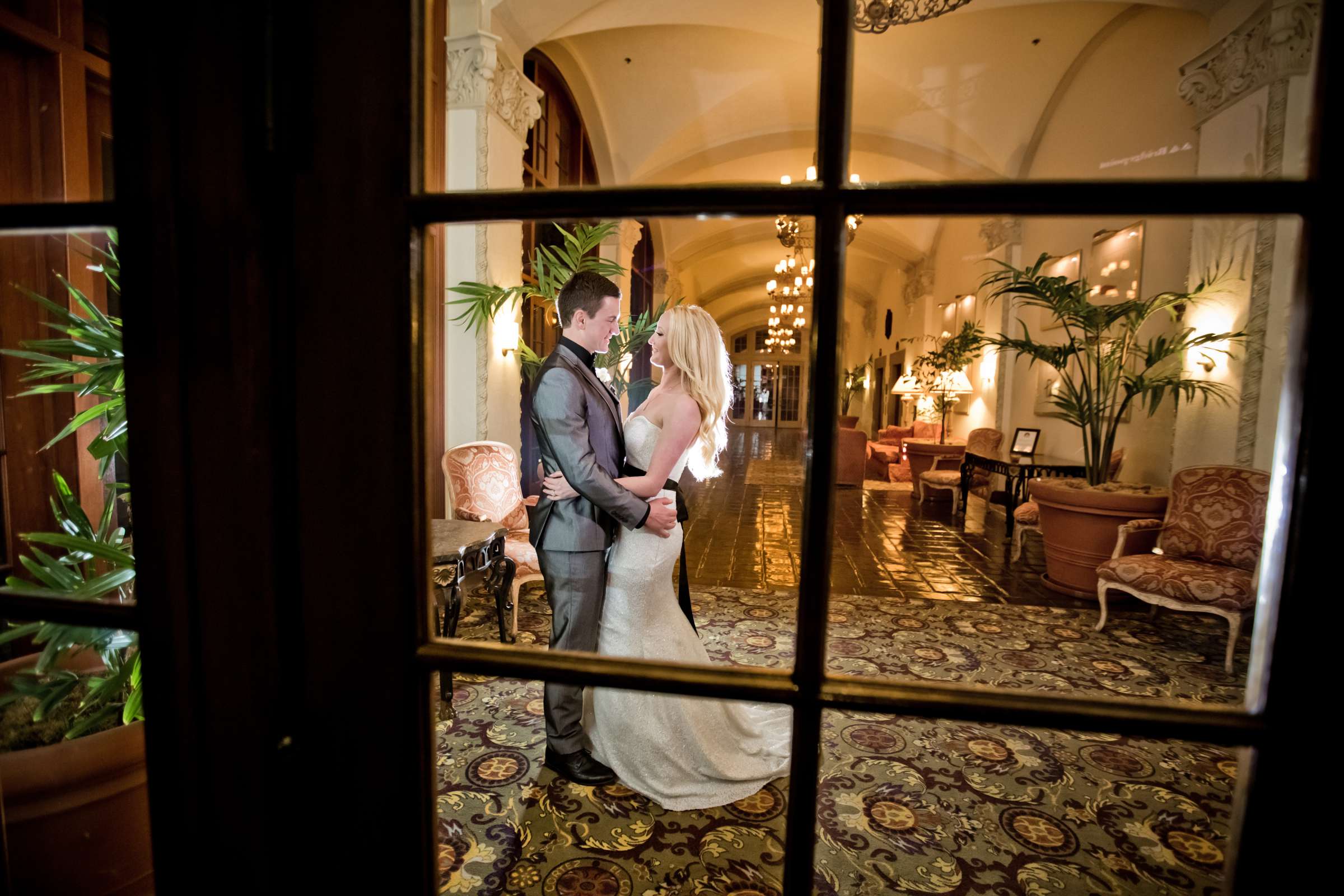 Bride and Groom at El Cortez Wedding coordinated by Holly Kalkin Weddings, Shannon and Elliott Wedding Photo #142980 by True Photography