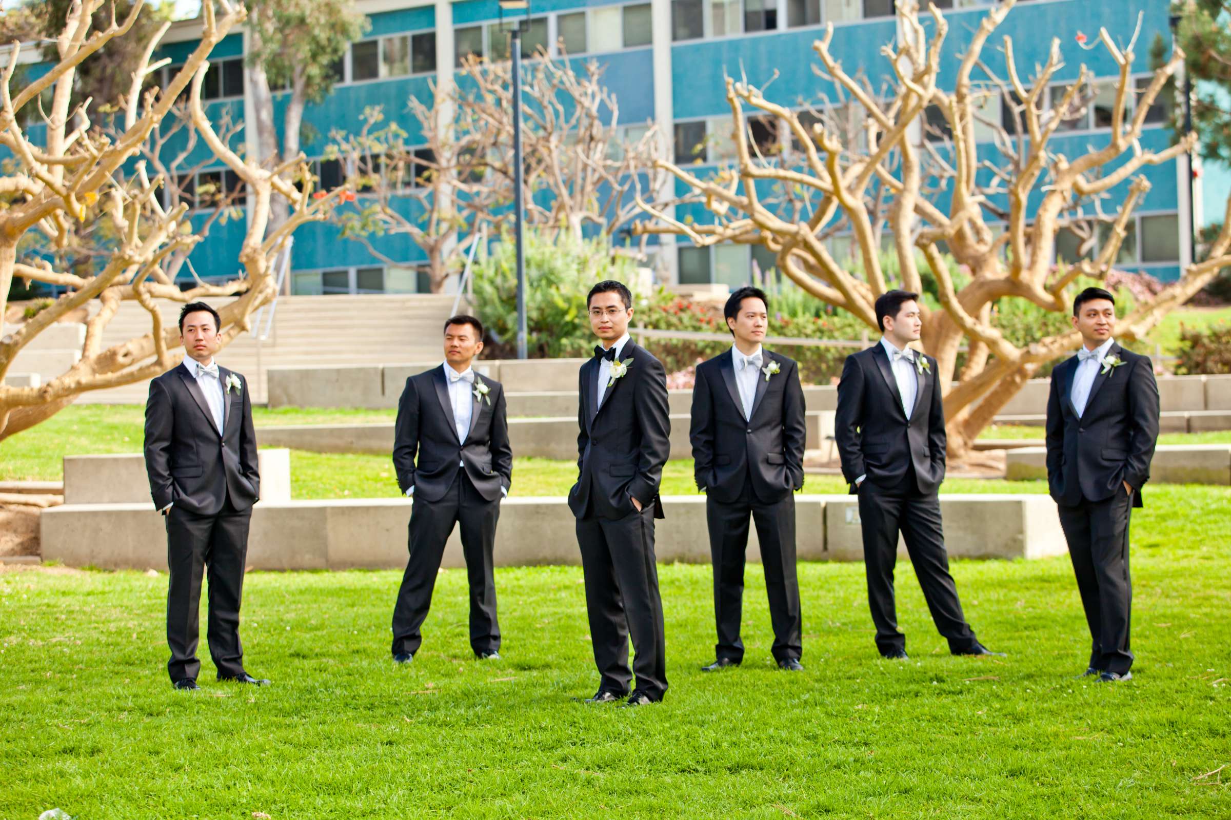 Groomsmen at Scripps Seaside Forum Wedding, Jessica and Tien Wedding Photo #144053 by True Photography