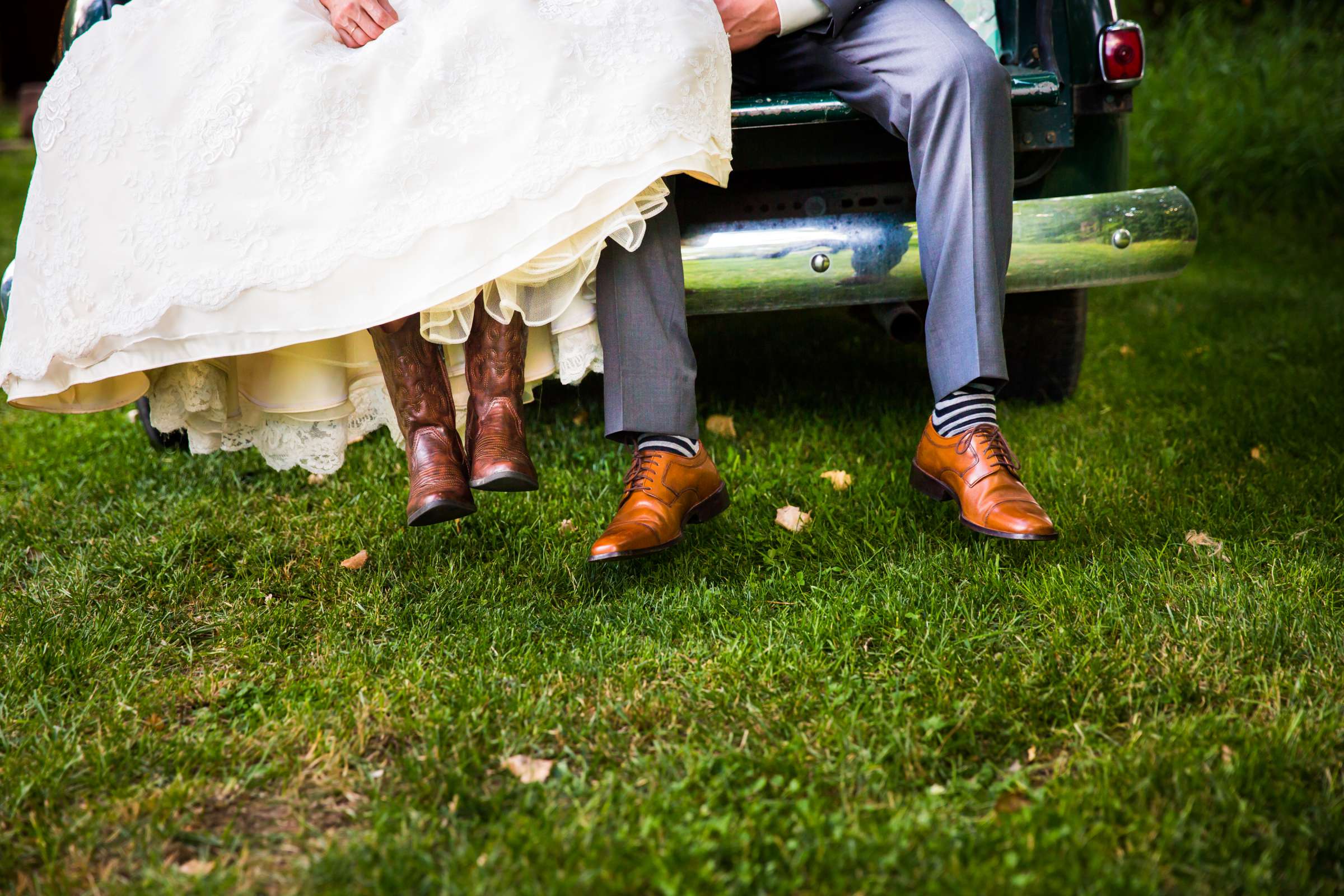 Shoes at The Lyons Farmette Wedding coordinated by A Touch Of Bliss, Elizabeth (Boots) and Matthew Wedding Photo #75 by True Photography