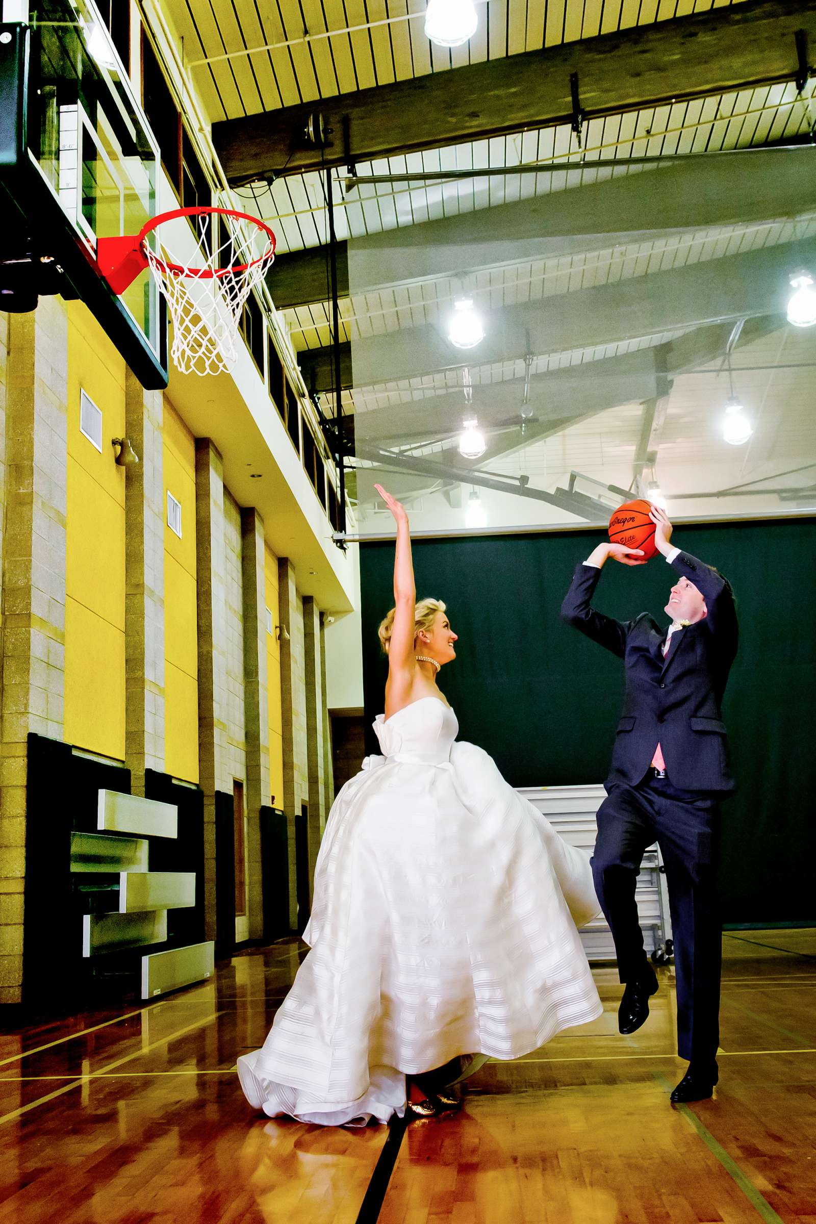 Funny moment at Nautilus Room Coronado Wedding coordinated by Creative Affairs Inc, Michelle and Adam Wedding Photo #204493 by True Photography