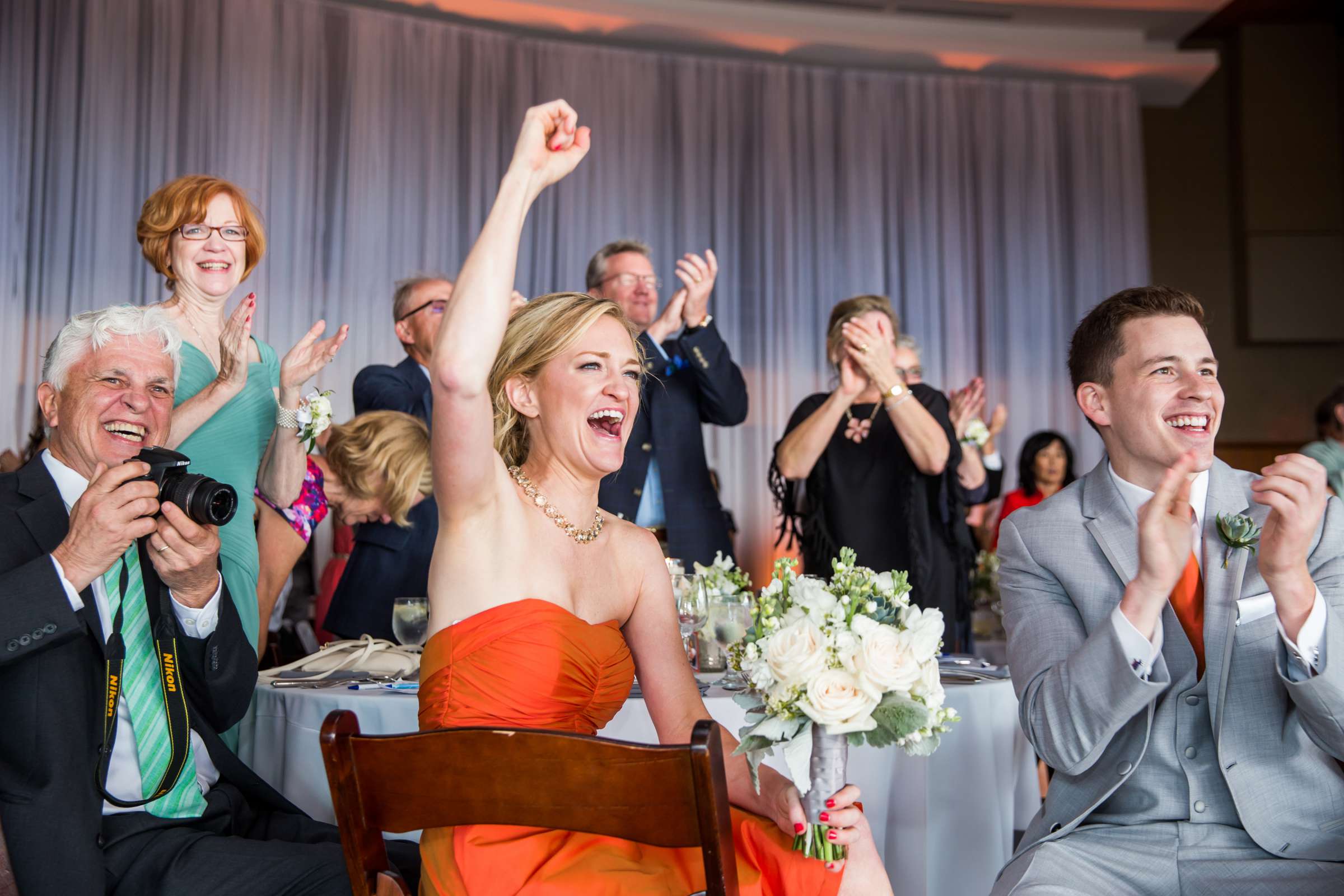 Scripps Seaside Forum Wedding coordinated by First Comes Love Weddings & Events, Katy and Adam Wedding Photo #76 by True Photography