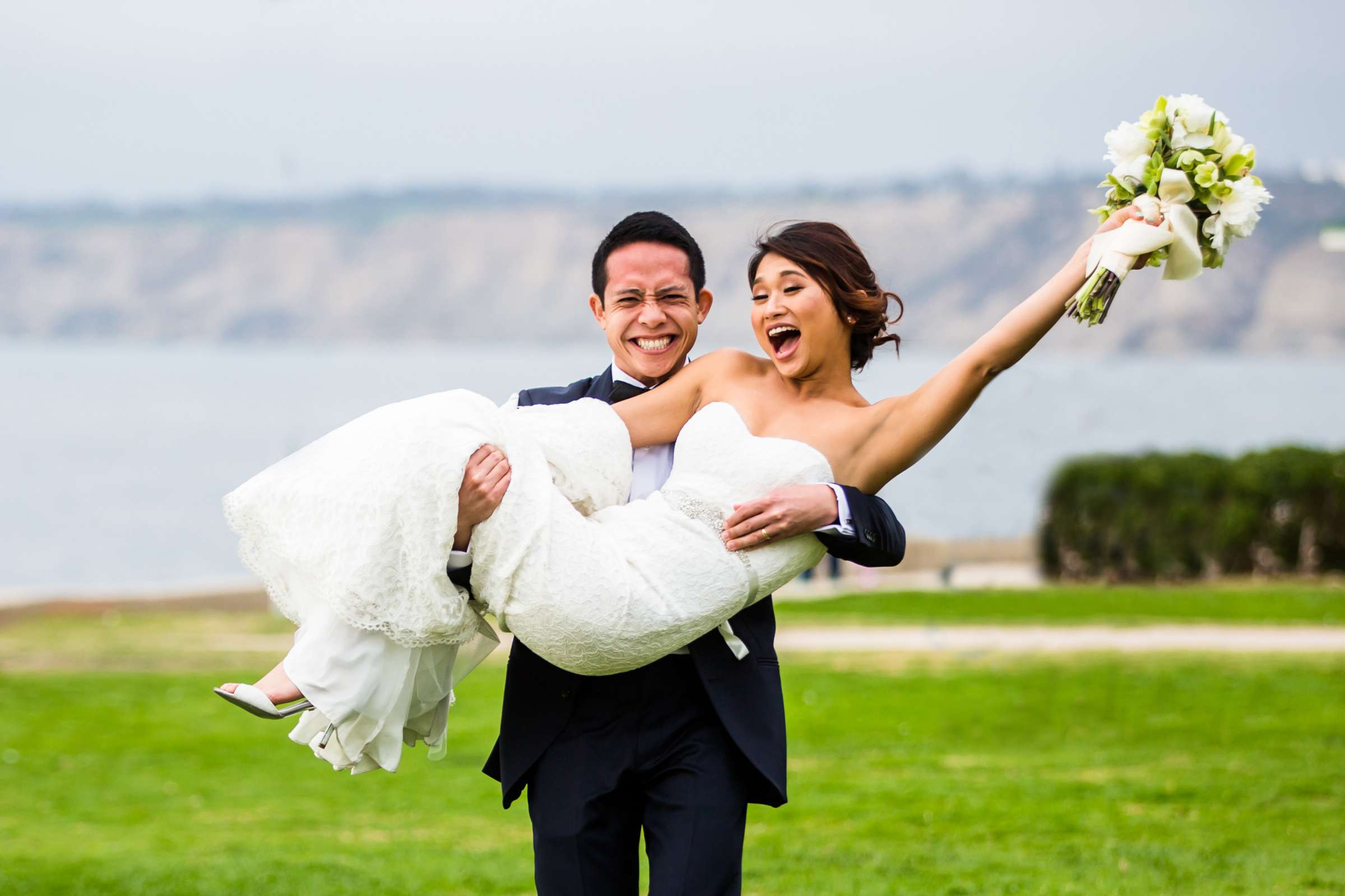 Emotional moment at La Valencia Wedding coordinated by SD Weddings by Gina, Lisa and Andrew Wedding Photo #3 by True Photography