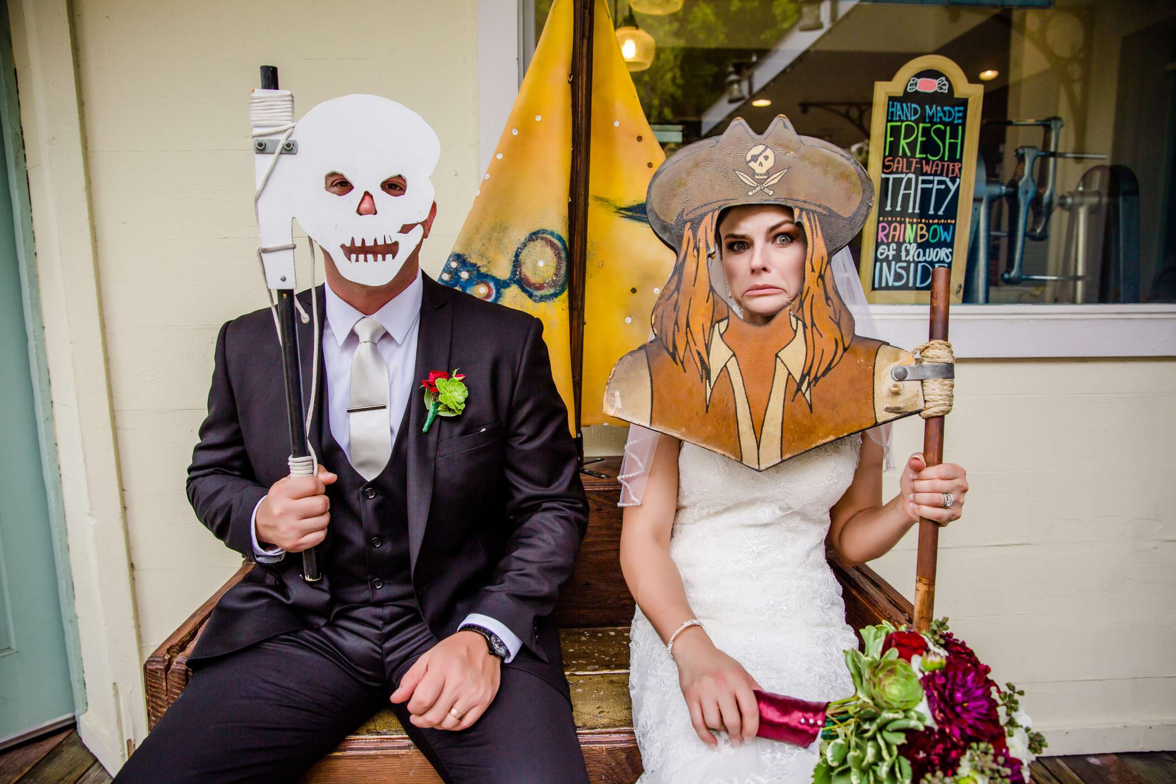 Funny moment at Marriott Marquis San Diego Marina Wedding, Marion and Geno Wedding Photo #5 by True Photography