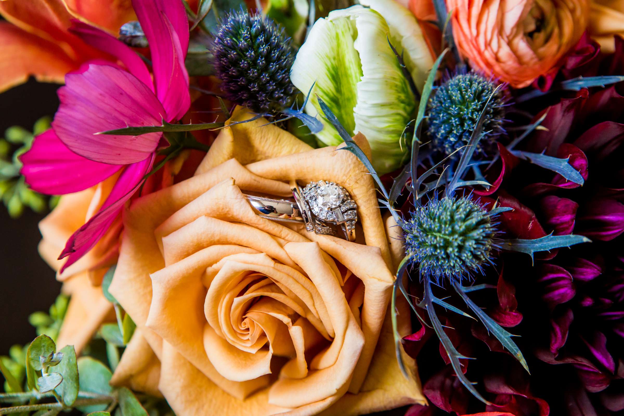 Flowers, Rings at JW Marriott Denver At Cherry Creek Wedding coordinated by Sapphire Celebrations, Kelsey and Randy Wedding Photo #56 by True Photography