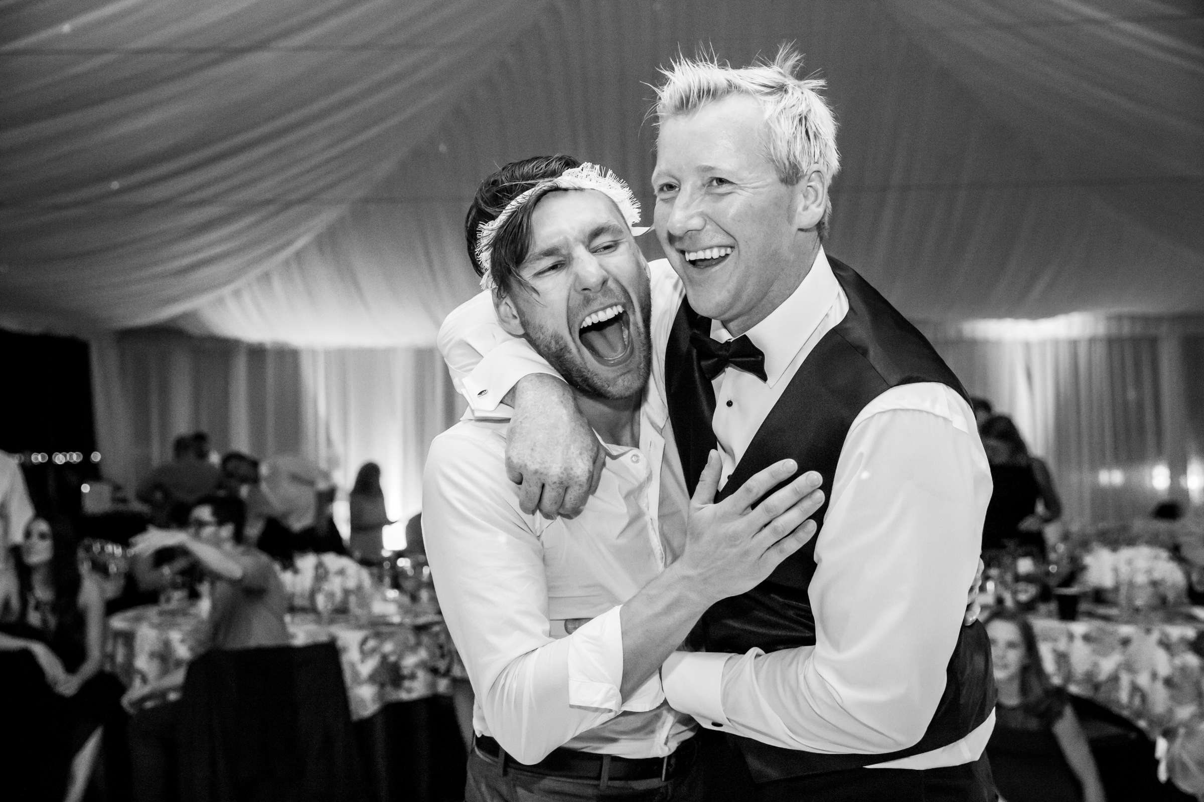 Bouquet and Garter Toss at Waterfront Park Wedding coordinated by Socal Soiree, Jennell and Terry Wedding Photo #133 by True Photography