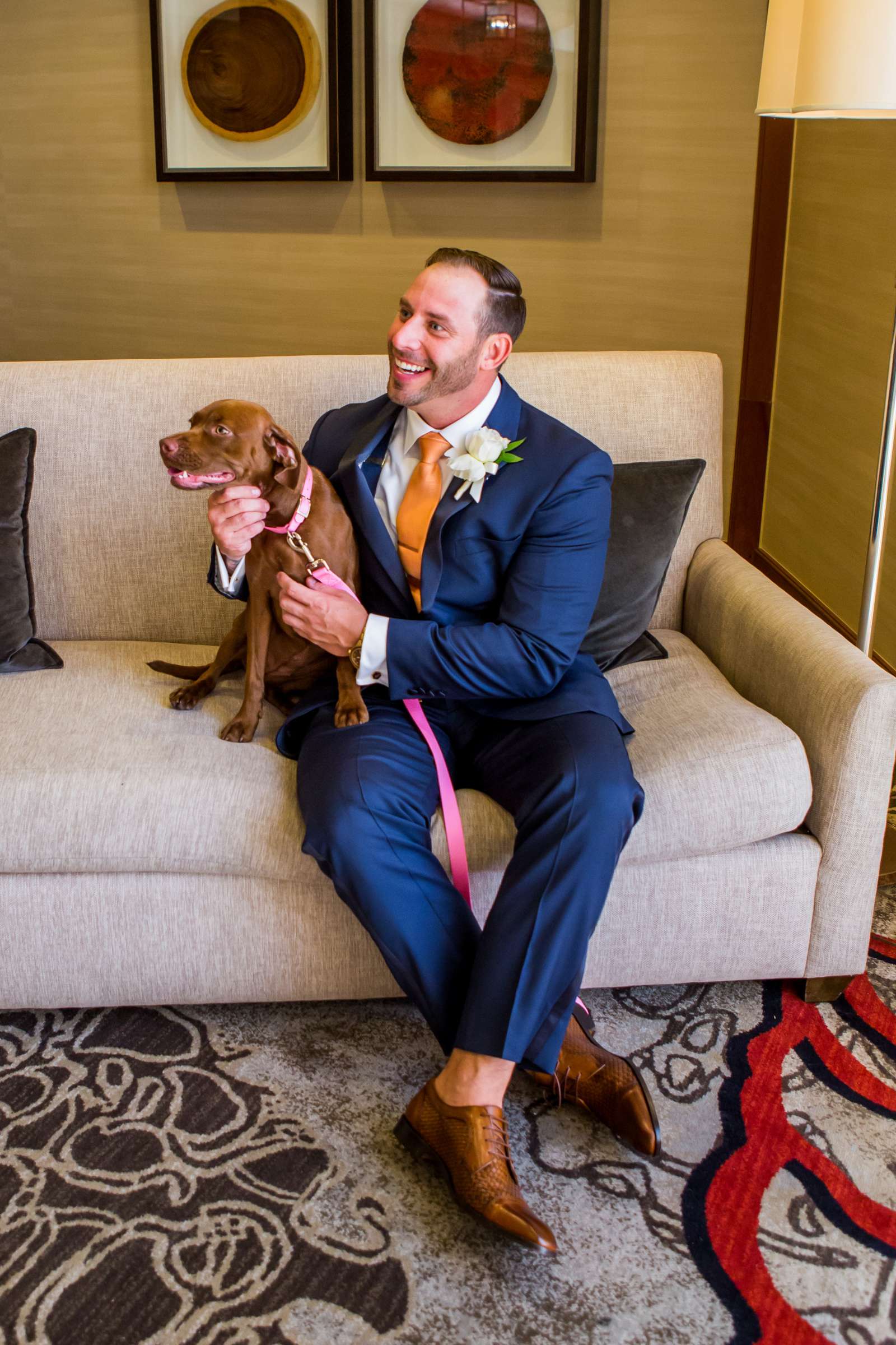 Hilton La Jolla Torrey Pines Wedding coordinated by Trendee Flowers, Gina and John Wedding Photo #34 by True Photography