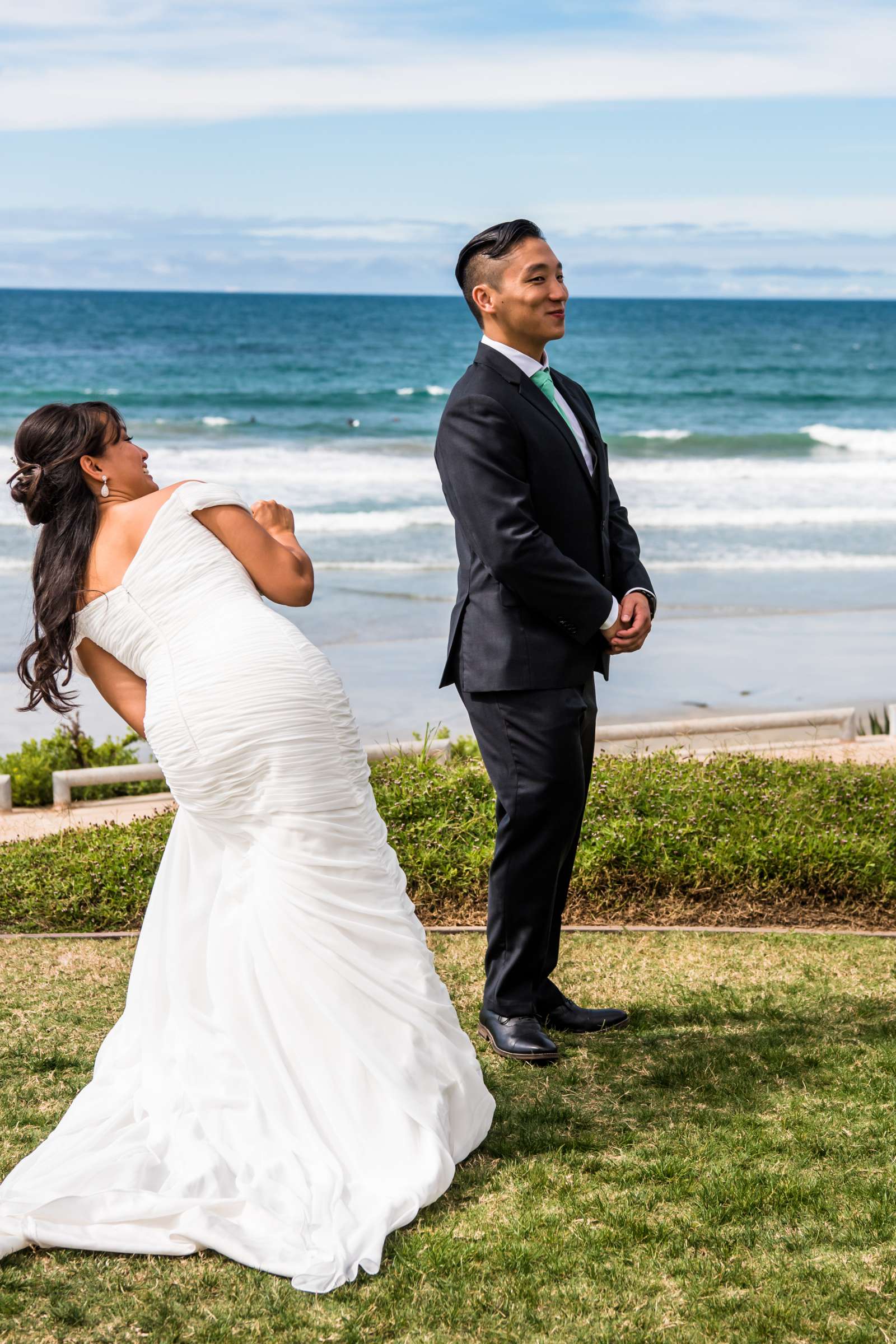 Scripps Seaside Forum Wedding coordinated by First Comes Love Weddings & Events, Lisa and Simon Wedding Photo #33 by True Photography