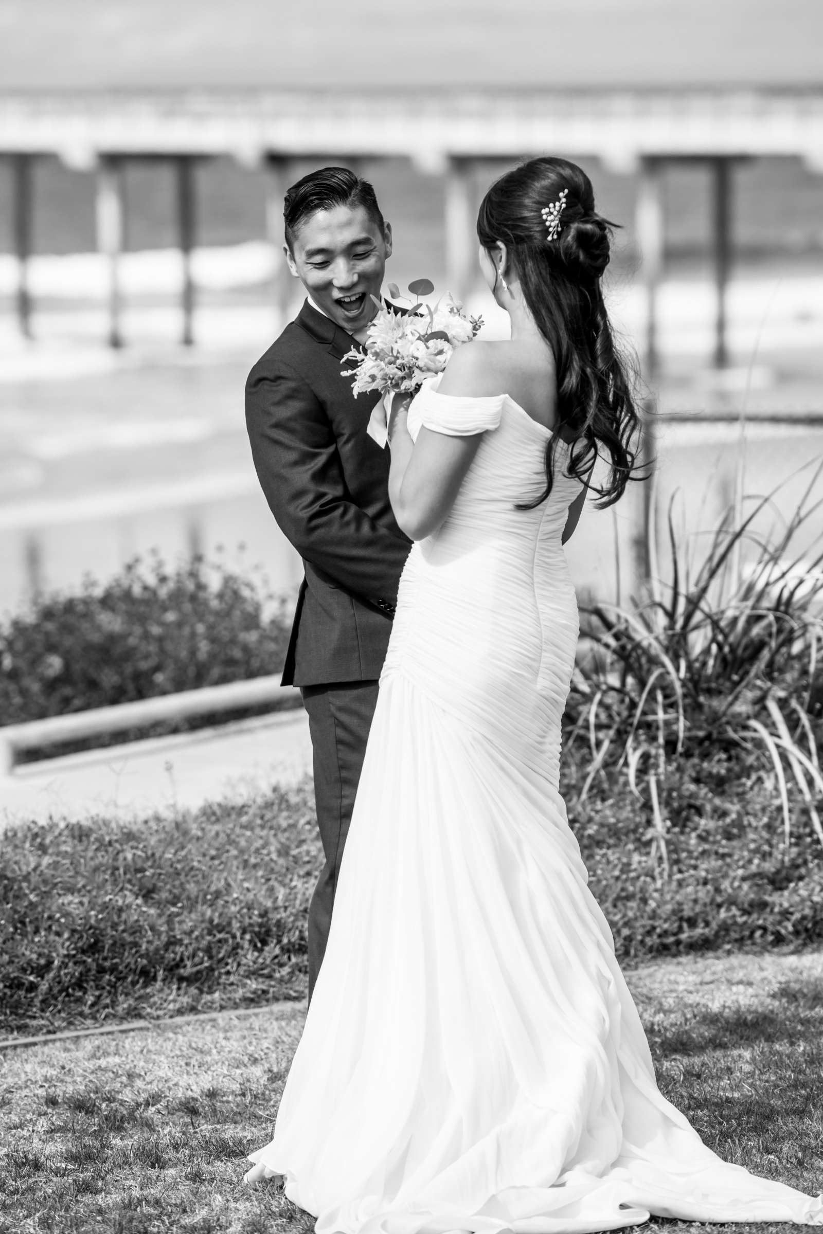 Scripps Seaside Forum Wedding coordinated by First Comes Love Weddings & Events, Lisa and Simon Wedding Photo #35 by True Photography