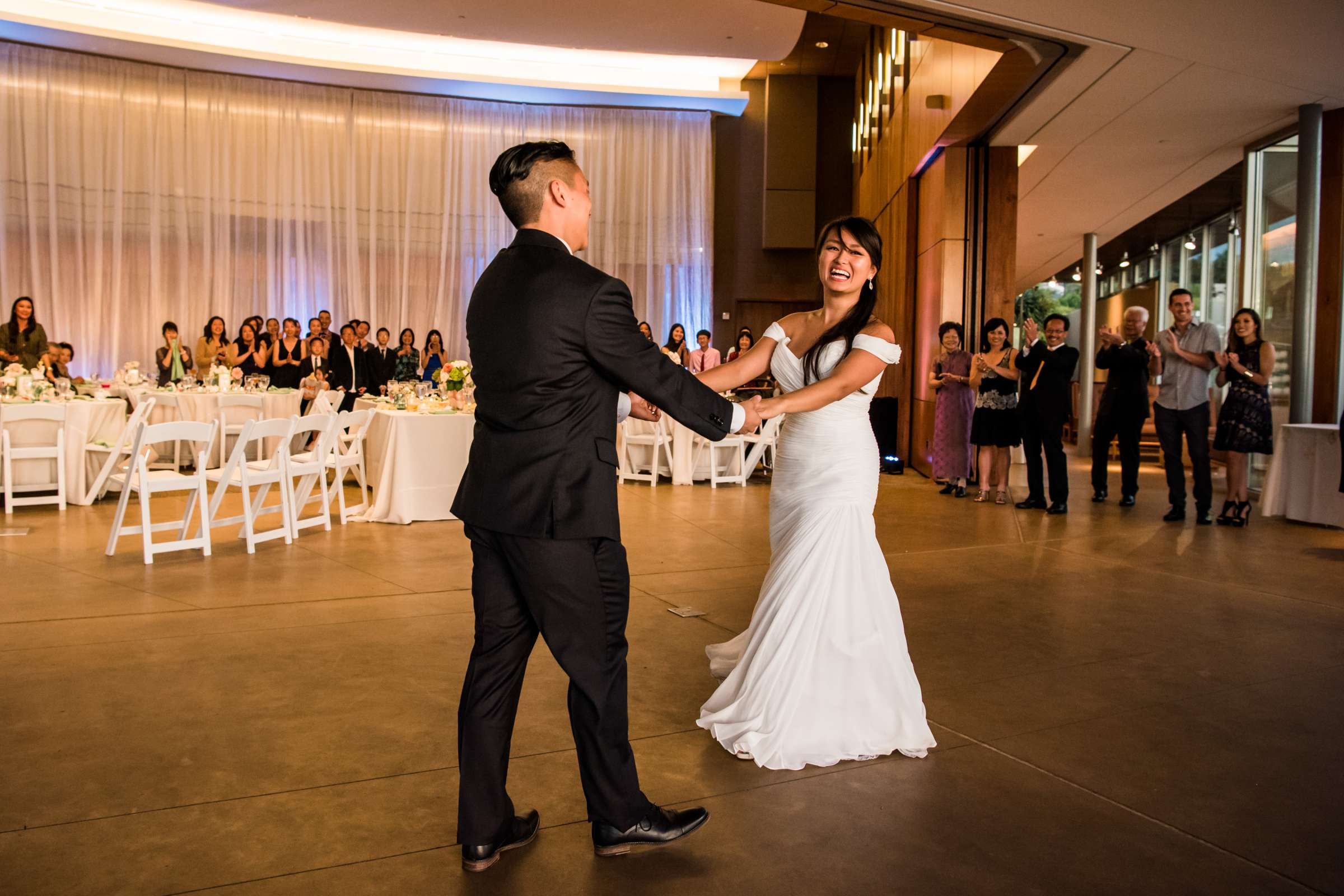 Scripps Seaside Forum Wedding coordinated by First Comes Love Weddings & Events, Lisa and Simon Wedding Photo #101 by True Photography