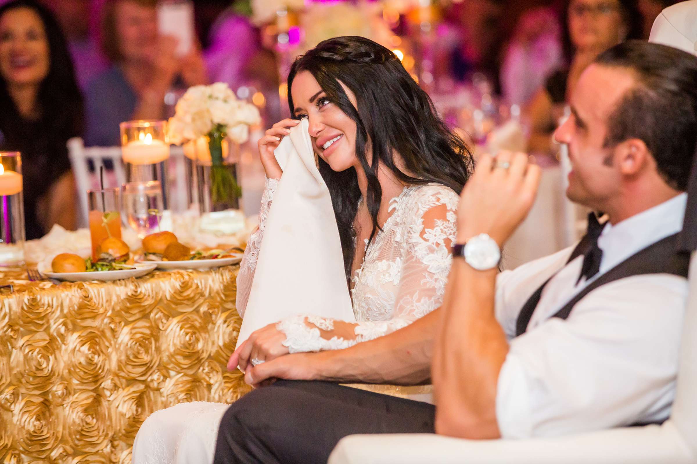 Emotional moment at Scripps Seaside Forum Wedding coordinated by I Do Weddings, Laura and Travis Wedding Photo #107 by True Photography