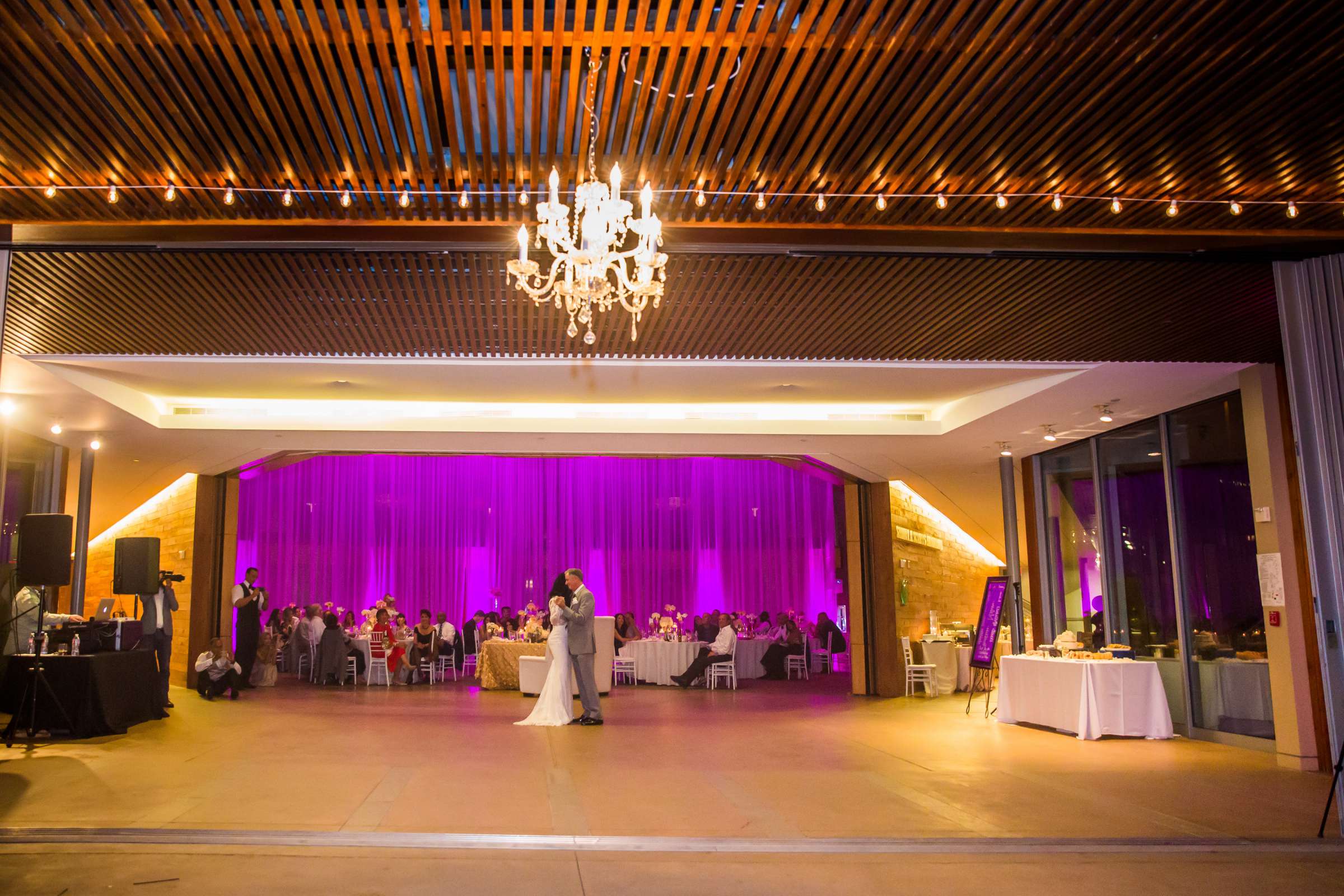 Reception at Scripps Seaside Forum Wedding coordinated by I Do Weddings, Laura and Travis Wedding Photo #114 by True Photography