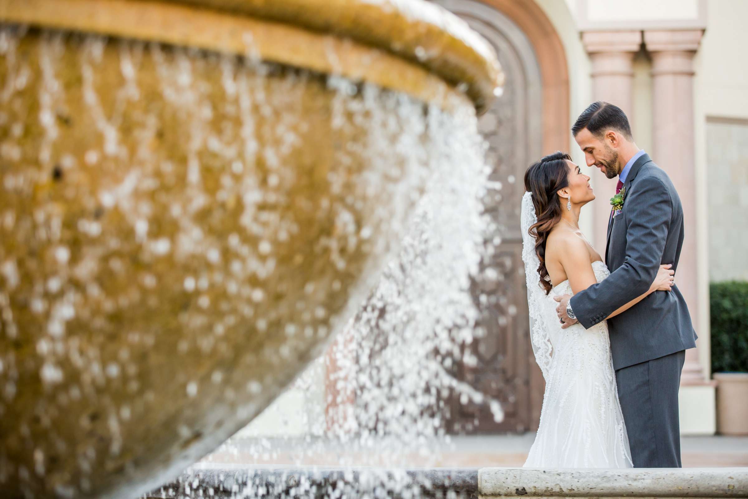 Romantic moment at Luce Loft Wedding coordinated by Simplicithi, Hanh and Derek Wedding Photo #20 by True Photography