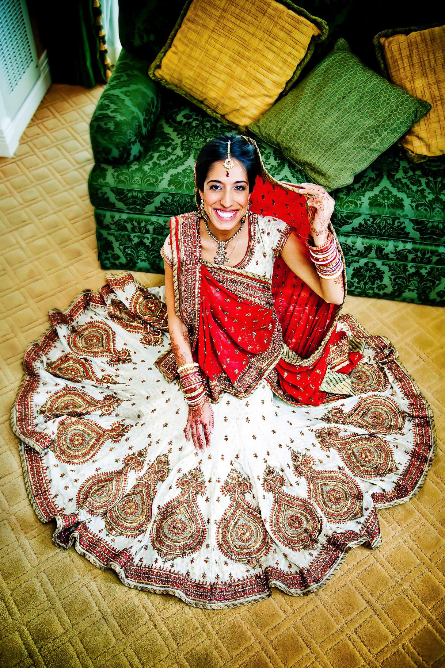 Manchester Grand Hyatt San Diego Wedding coordinated by Ethnic Essence Flowers, Anjali and Jay Wedding Photo #45 by True Photography