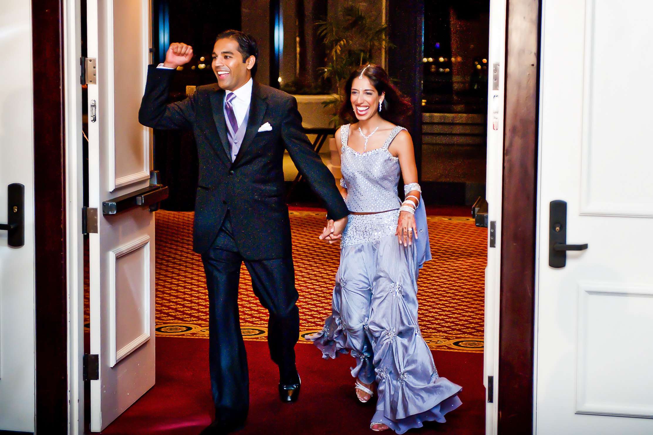 Manchester Grand Hyatt San Diego Wedding coordinated by Ethnic Essence Flowers, Anjali and Jay Wedding Photo #75 by True Photography