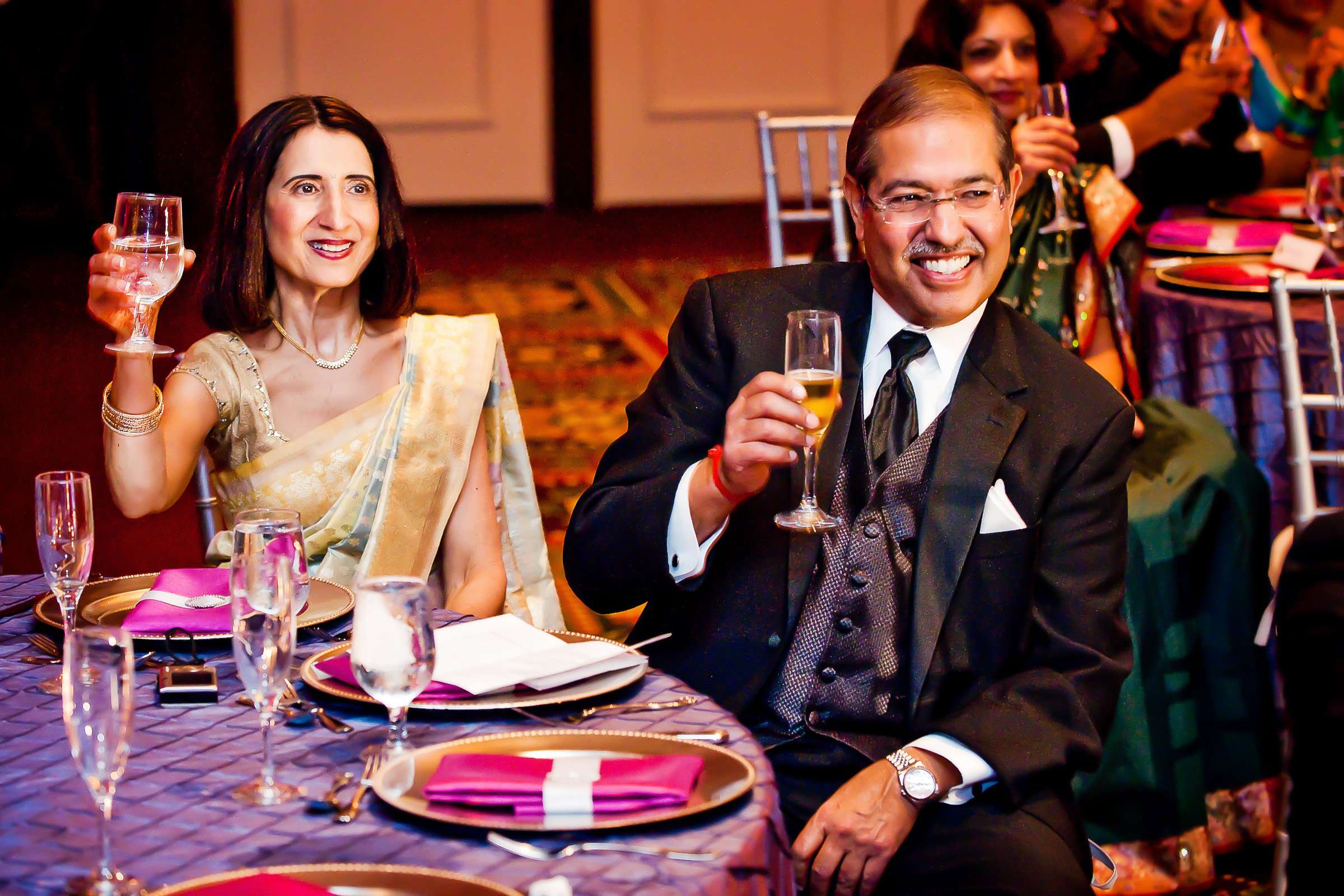 Manchester Grand Hyatt San Diego Wedding coordinated by Ethnic Essence Flowers, Anjali and Jay Wedding Photo #83 by True Photography