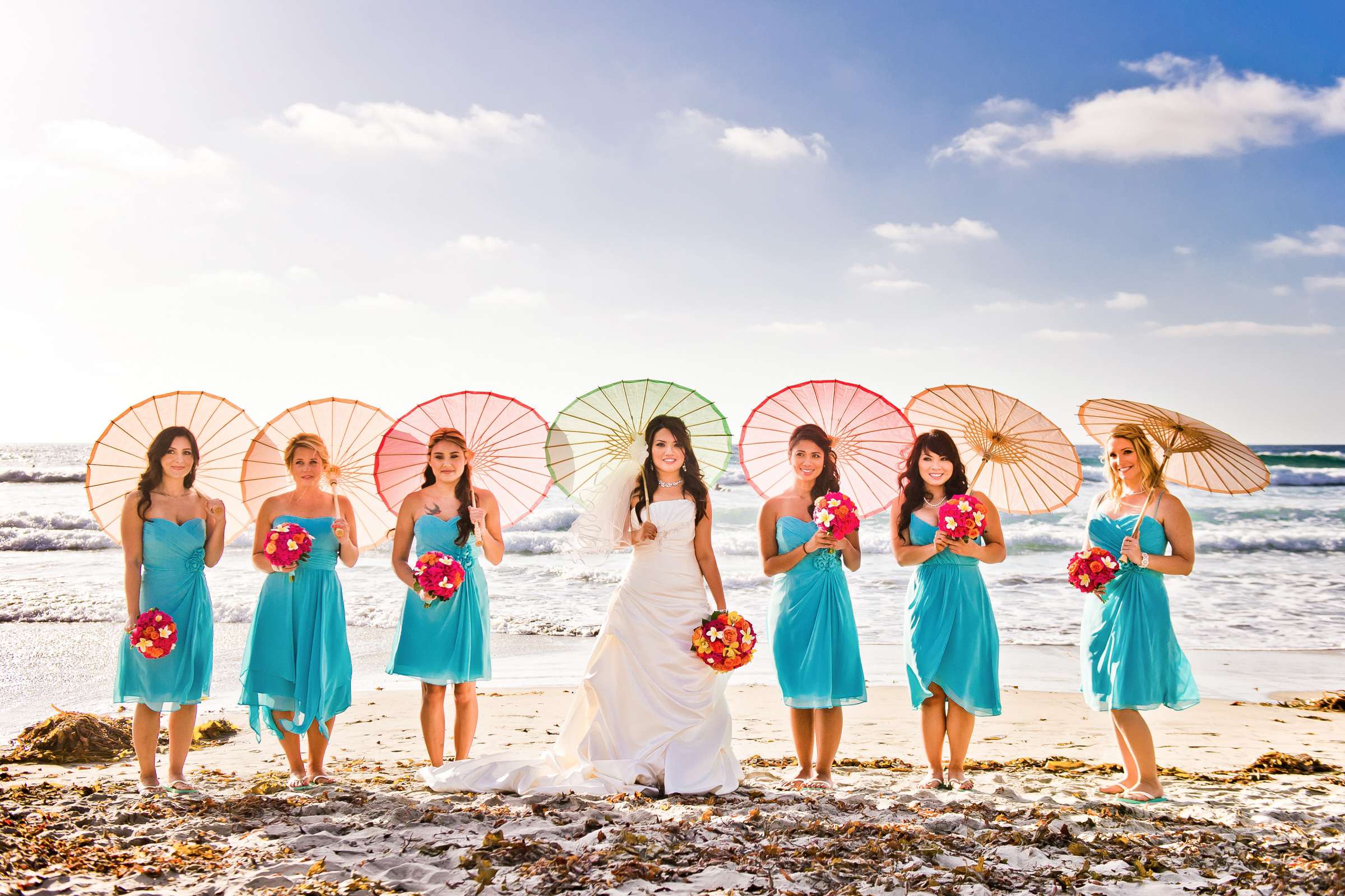 Scripps Seaside Forum Wedding coordinated by A Perfect Day With Renee, Celeste and Darren Wedding Photo #326095 by True Photography