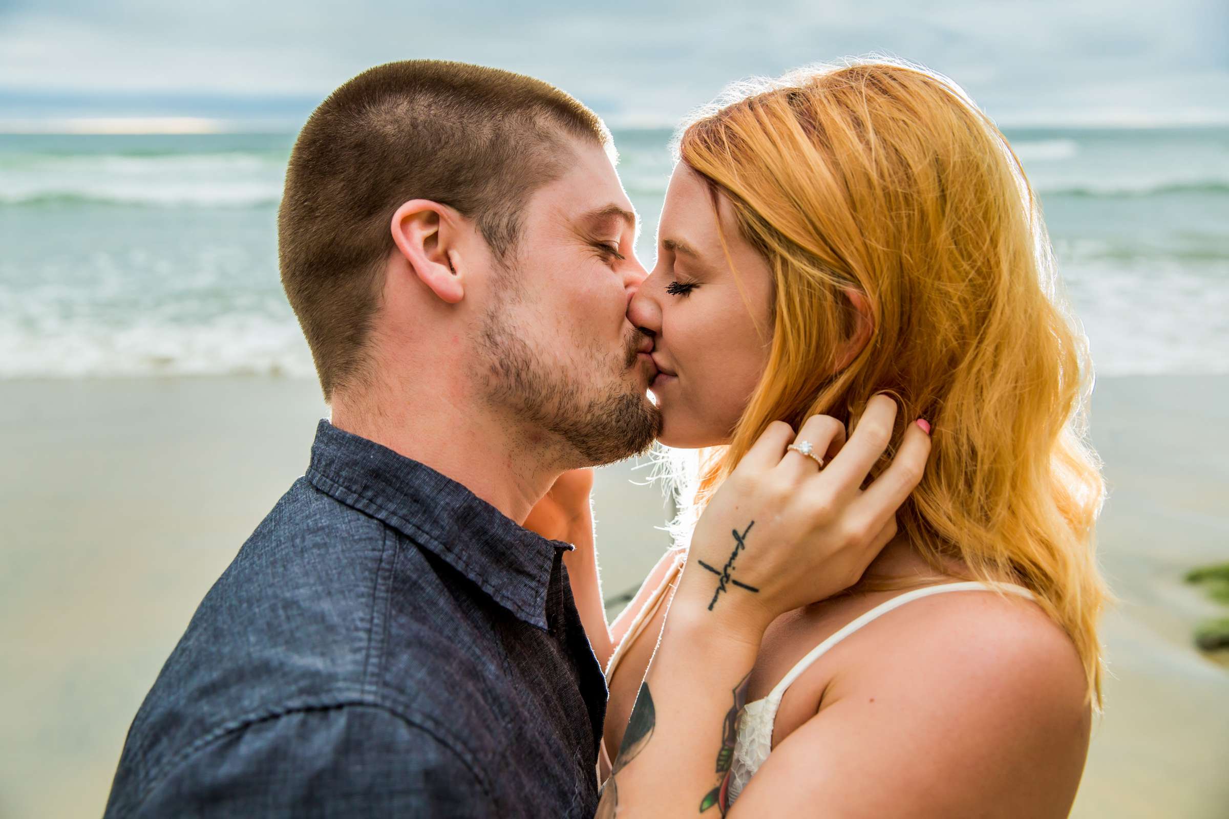 Scripps Seaside Forum Engagement, Caitlin and Tyler Engagement Photo #6 by True Photography