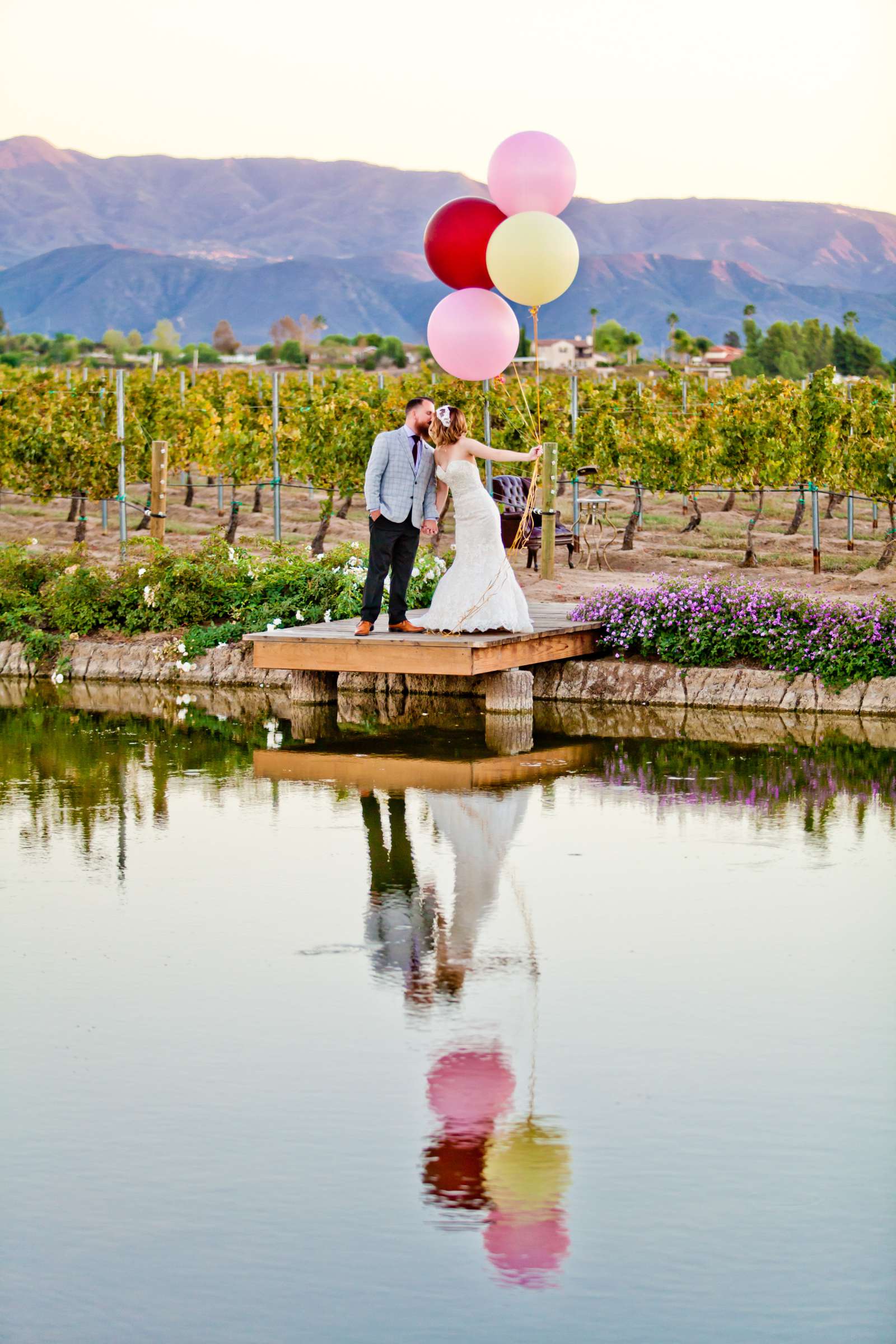 Ponte Estate Winery Wedding coordinated by Seven Stems Floral Design & Events, Rachel and Dustin Wedding Photo #362408 by True Photography