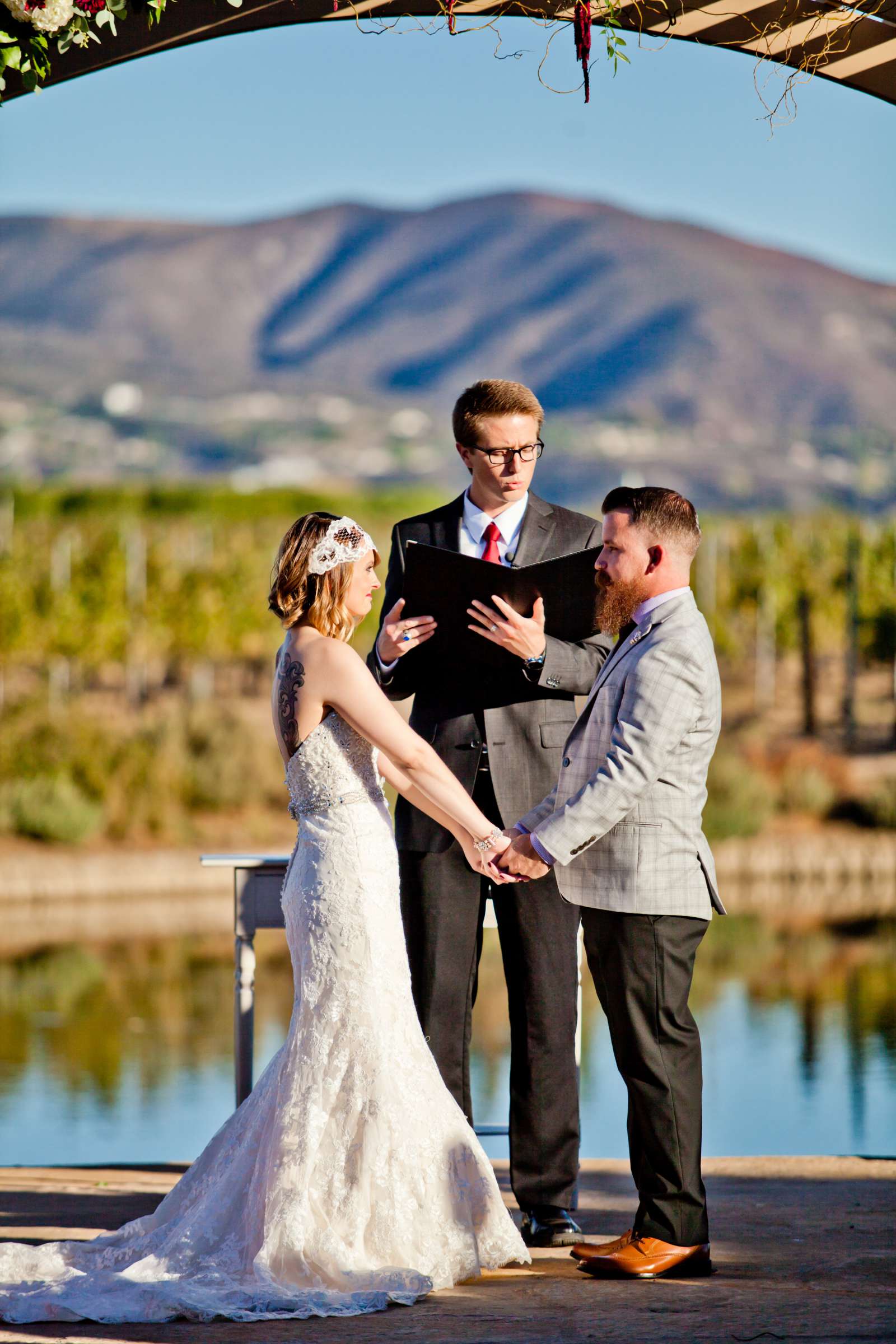 Ponte Estate Winery Wedding coordinated by Seven Stems Floral Design & Events, Rachel and Dustin Wedding Photo #362428 by True Photography