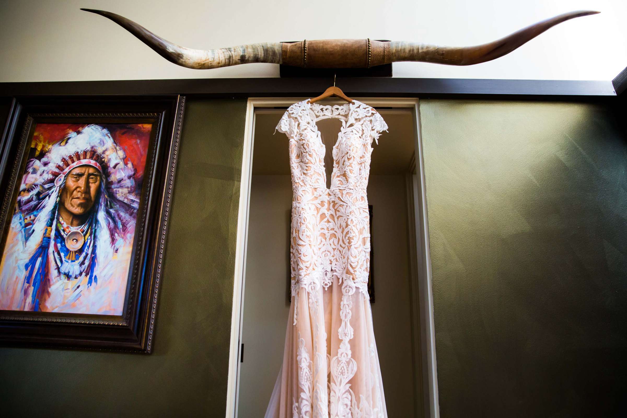 Wedding Dress at Condors Nest Ranch Wedding, Jessica and Juan Carlos Wedding Photo #33 by True Photography