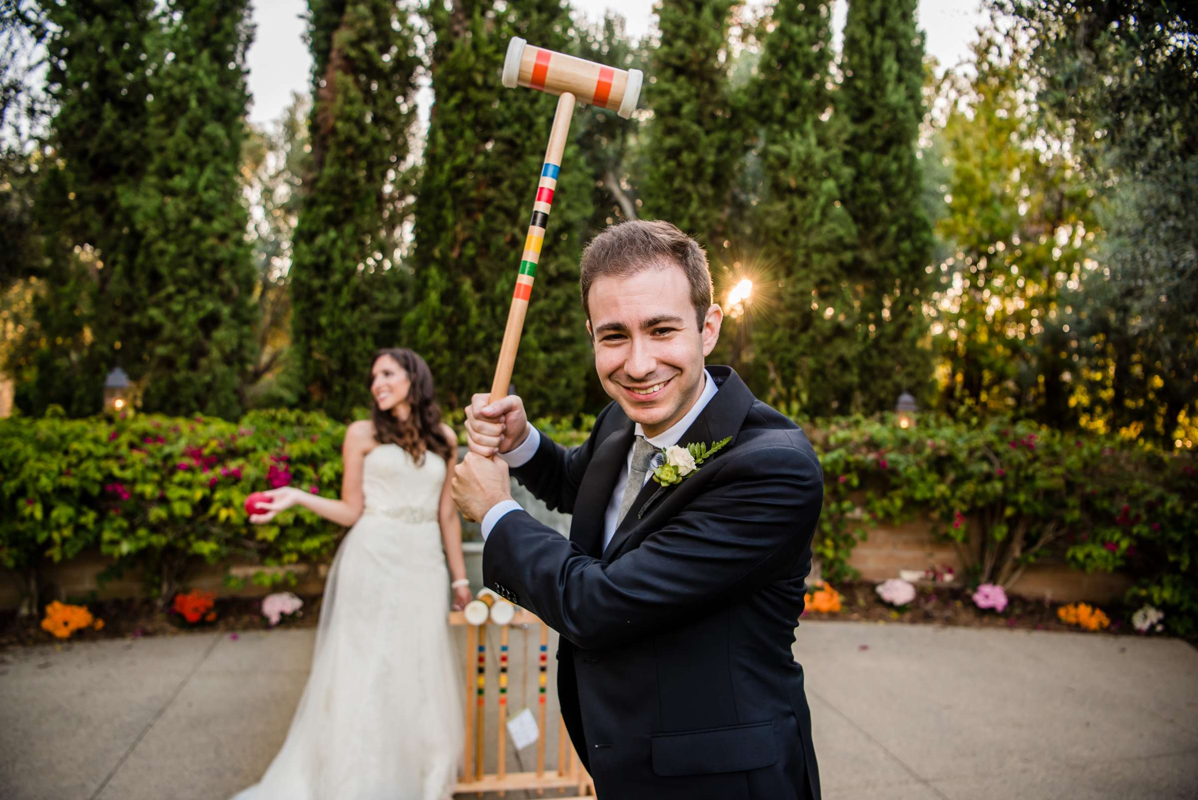 Funny moment at Estancia Wedding coordinated by Hannah Smith Events, Jaclyn and Brandon Wedding Photo #14 by True Photography