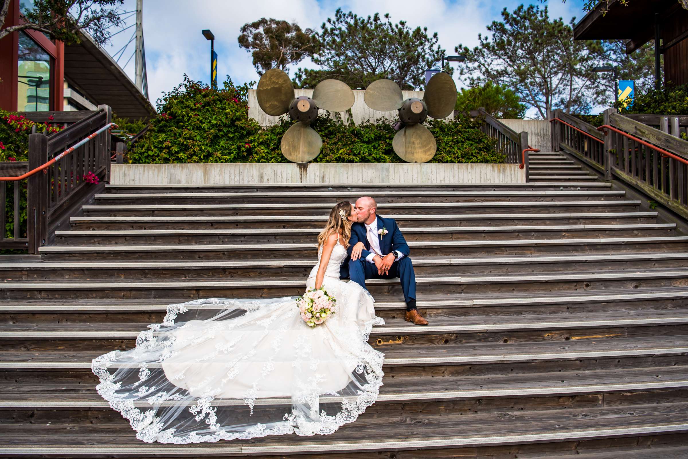 Bride and Groom at Martin Johnson House Wedding, Trista and Eric Wedding Photo #395125 by True Photography