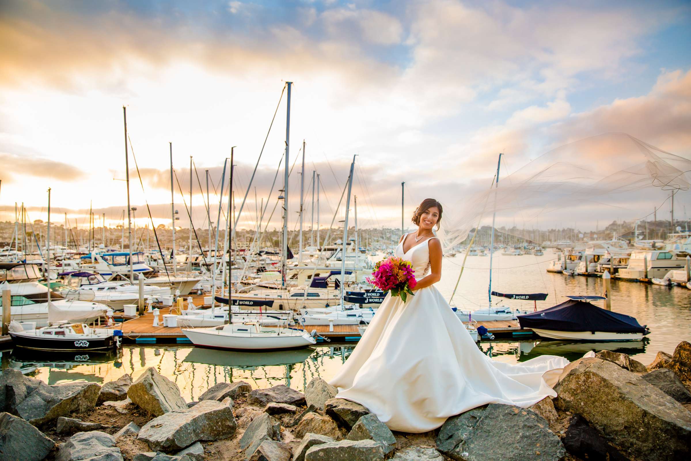 Sunset at Humphrey's Half Moon Inn Wedding coordinated by Serendipity Events, Karissa and Matthew Wedding Photo #402983 by True Photography