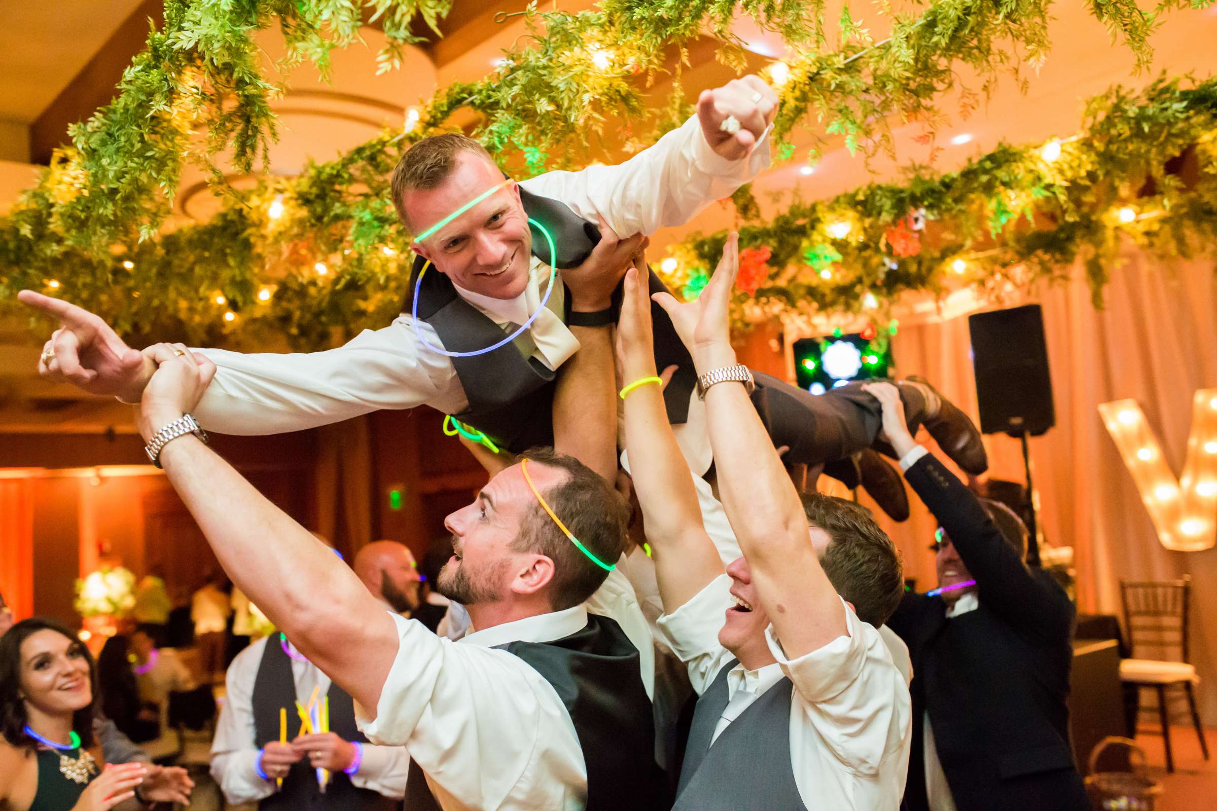 Reception at The Vail Wedding Deck Wedding coordinated by Carolyn Moorman, Heidi and Justin Wedding Photo #35 by True Photography