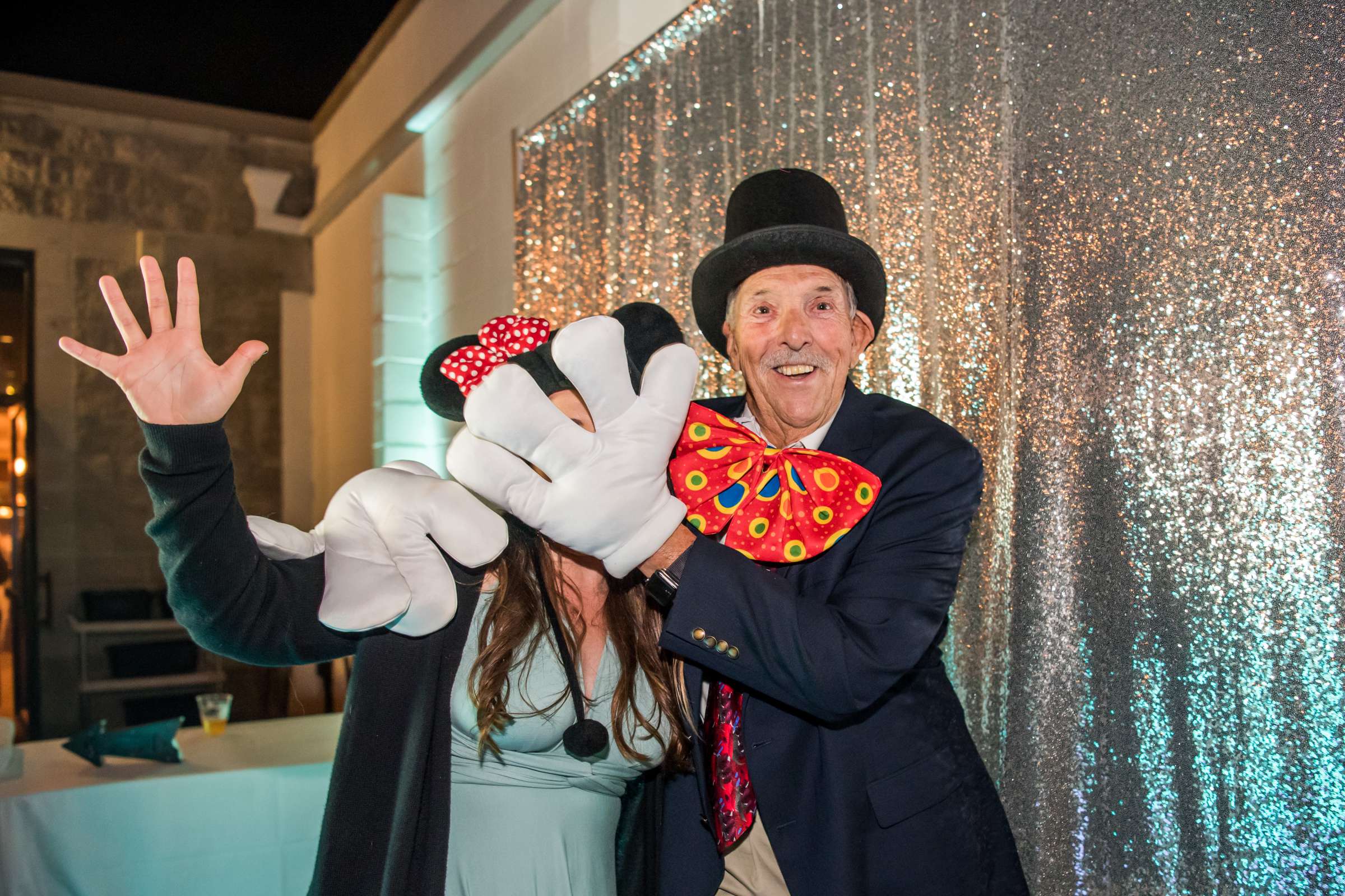 Funny moment at Ocean View Room Wedding coordinated by Creative Affairs Inc, Beth and Robert Wedding Photo #110 by True Photography