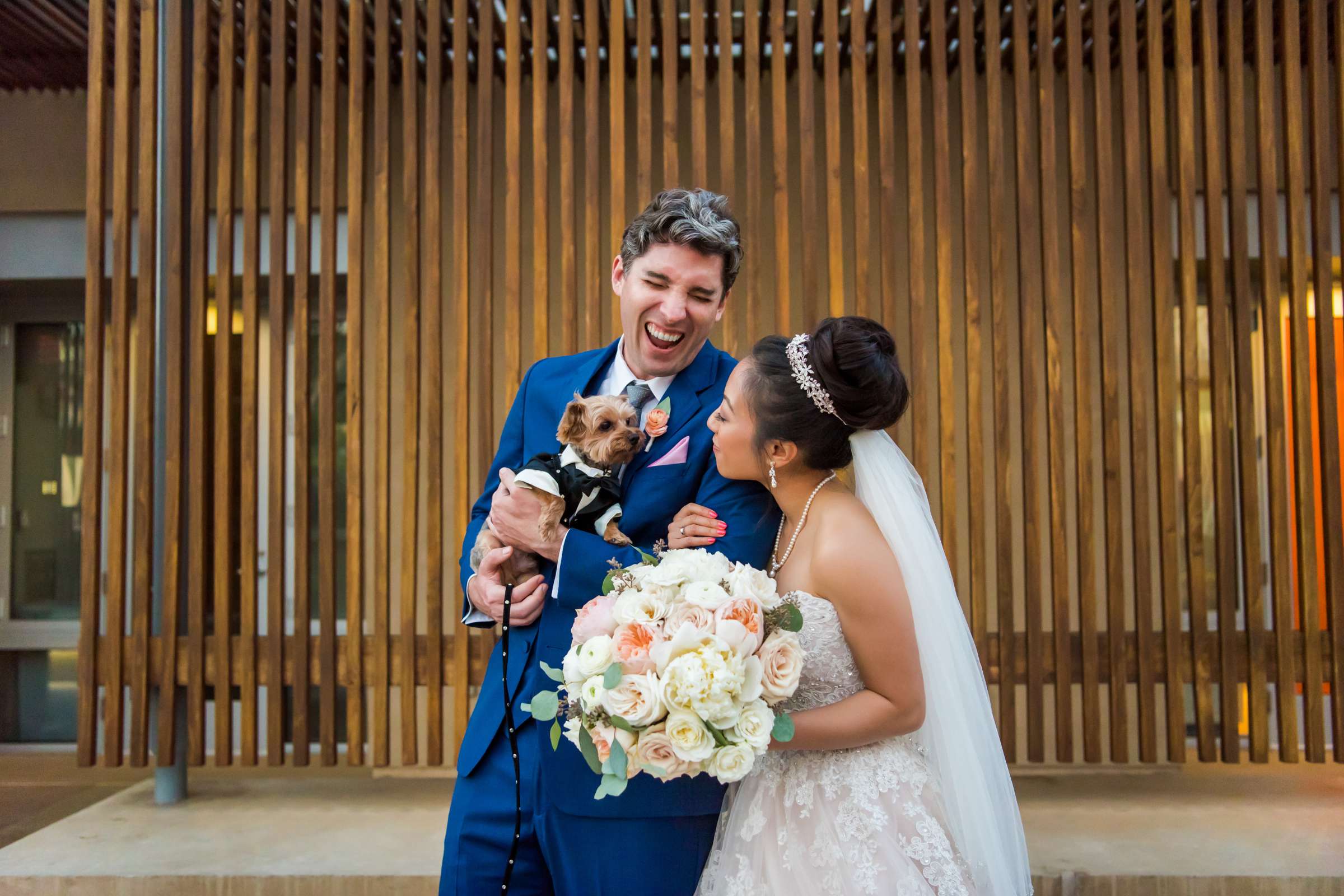 Pets at Scripps Seaside Forum Wedding coordinated by I Do Weddings, Jennie and Luke Wedding Photo #437376 by True Photography