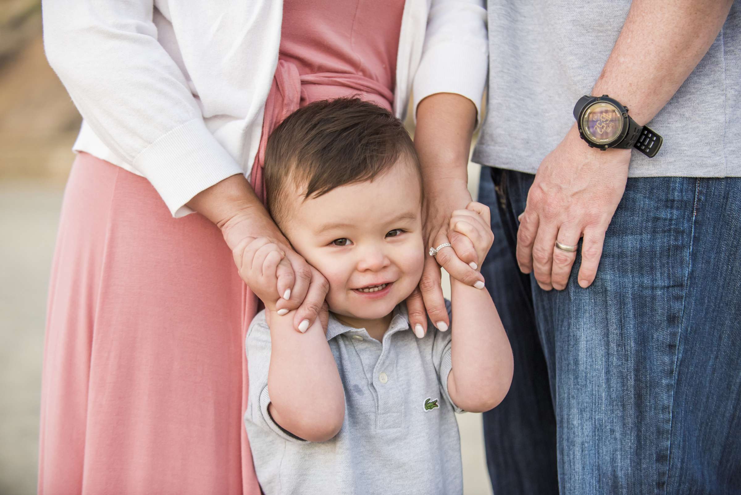 Scripps Seaside Forum Family Portraits, Kana and Laurence Family Photo #5 by True Photography