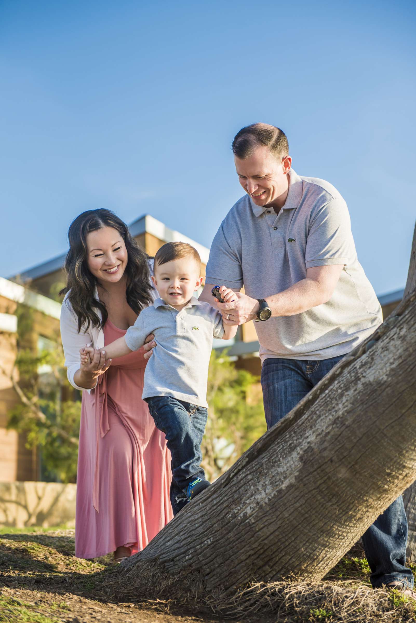 Scripps Seaside Forum Family Portraits, Kana and Laurence Family Photo #14 by True Photography