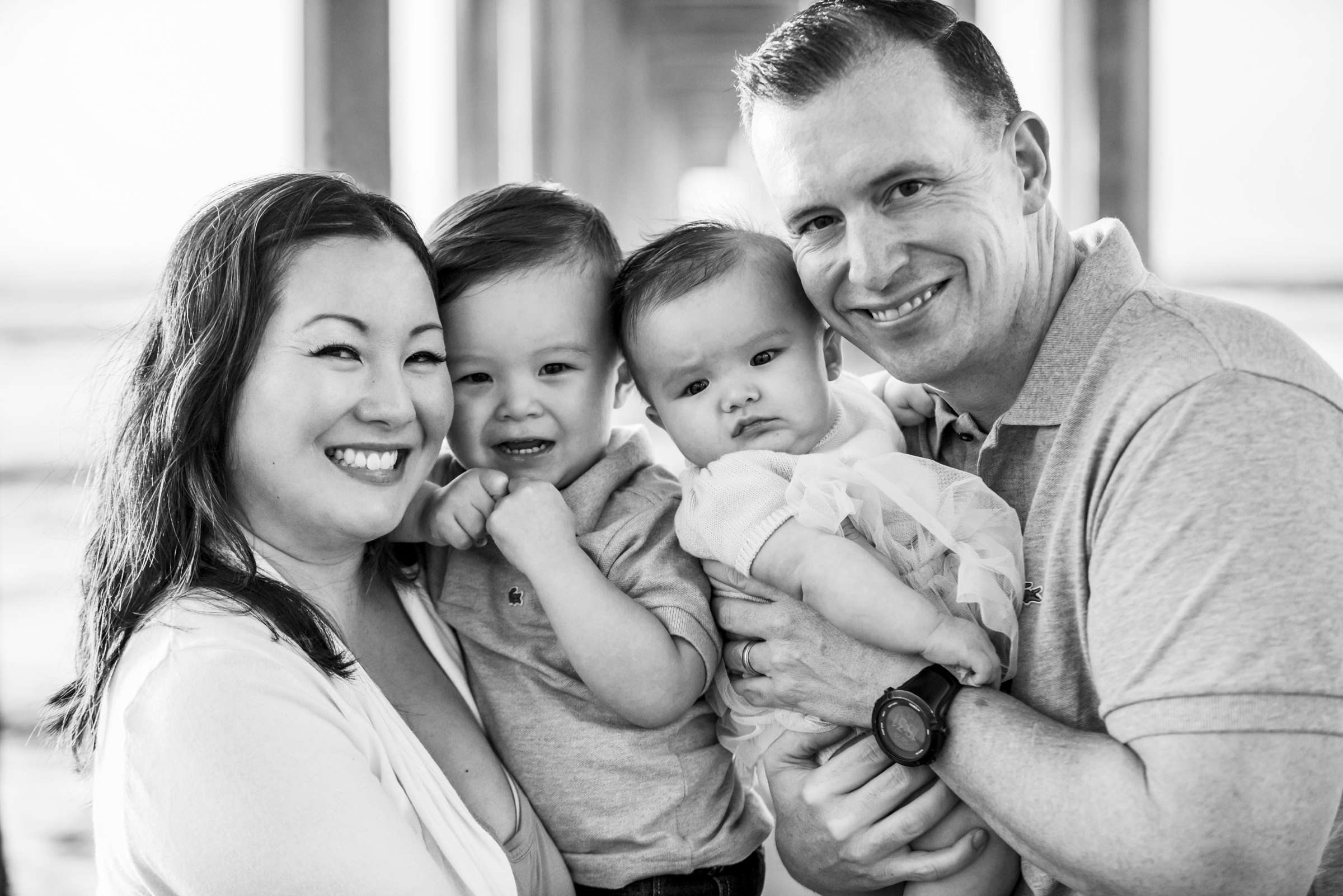 Scripps Seaside Forum Family Portraits, Kana and Laurence Family Photo #20 by True Photography