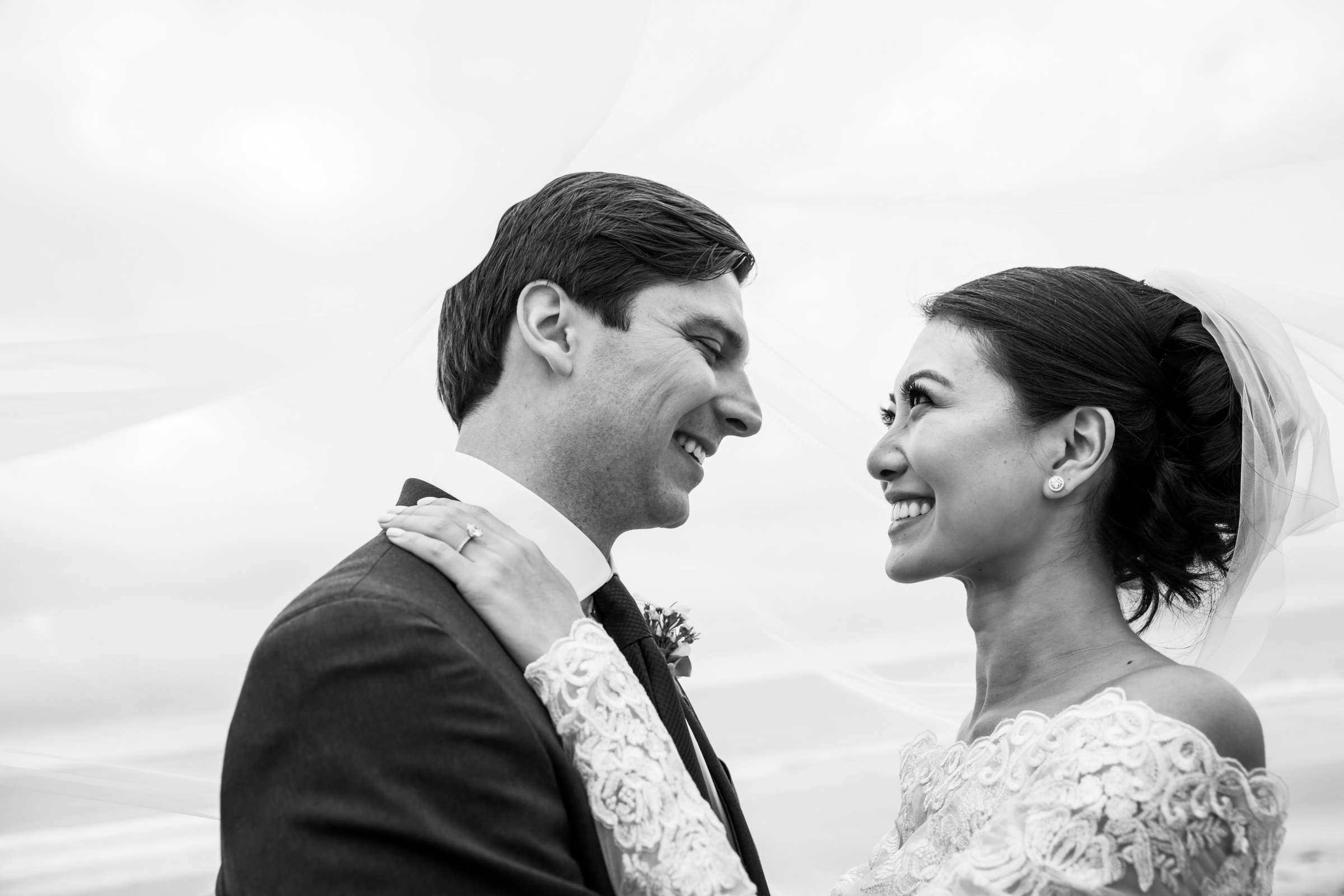 Veil at Scripps Seaside Forum Wedding coordinated by I Do Weddings, Linda and Spencer Wedding Photo #446160 by True Photography