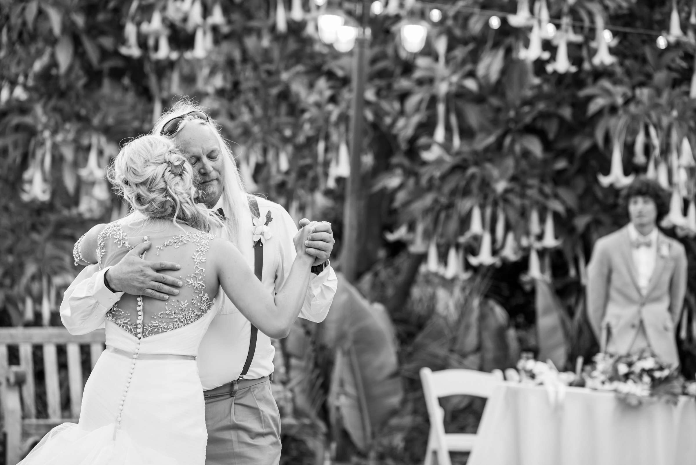 Black and White photo at San Diego Botanic Garden Wedding, Michelle and Cameron Wedding Photo #126 by True Photography